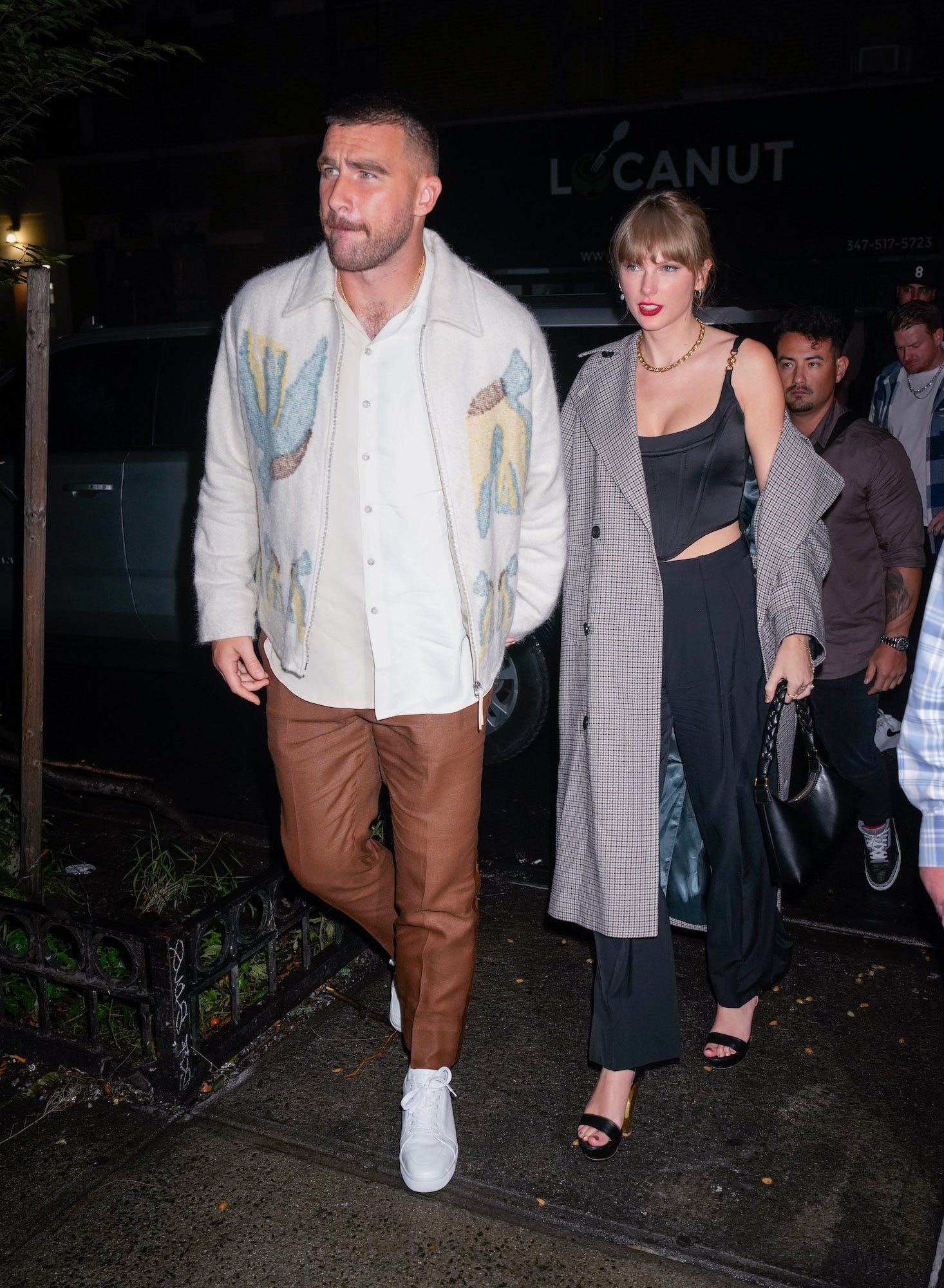 Travis Kelce und Taylor Swift in New York City am 15. Oktober 2023.