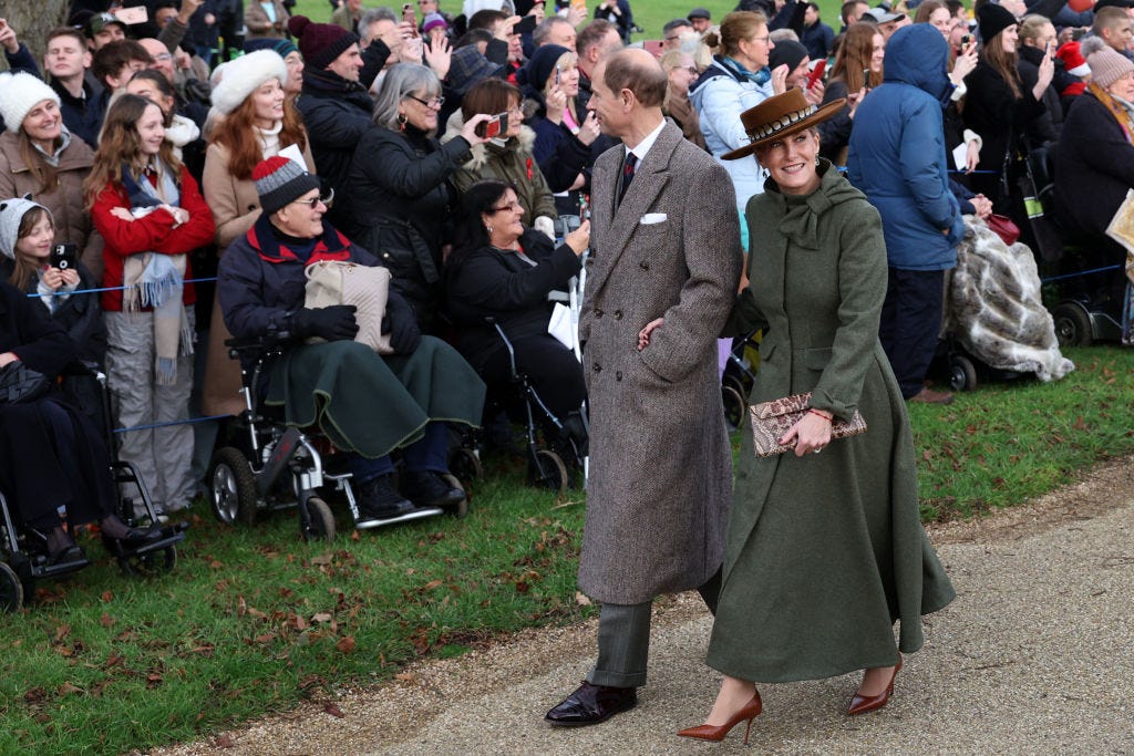 Prinz Edward und Sophie, Herzogin von Edinburgh an Weihnachten 2023