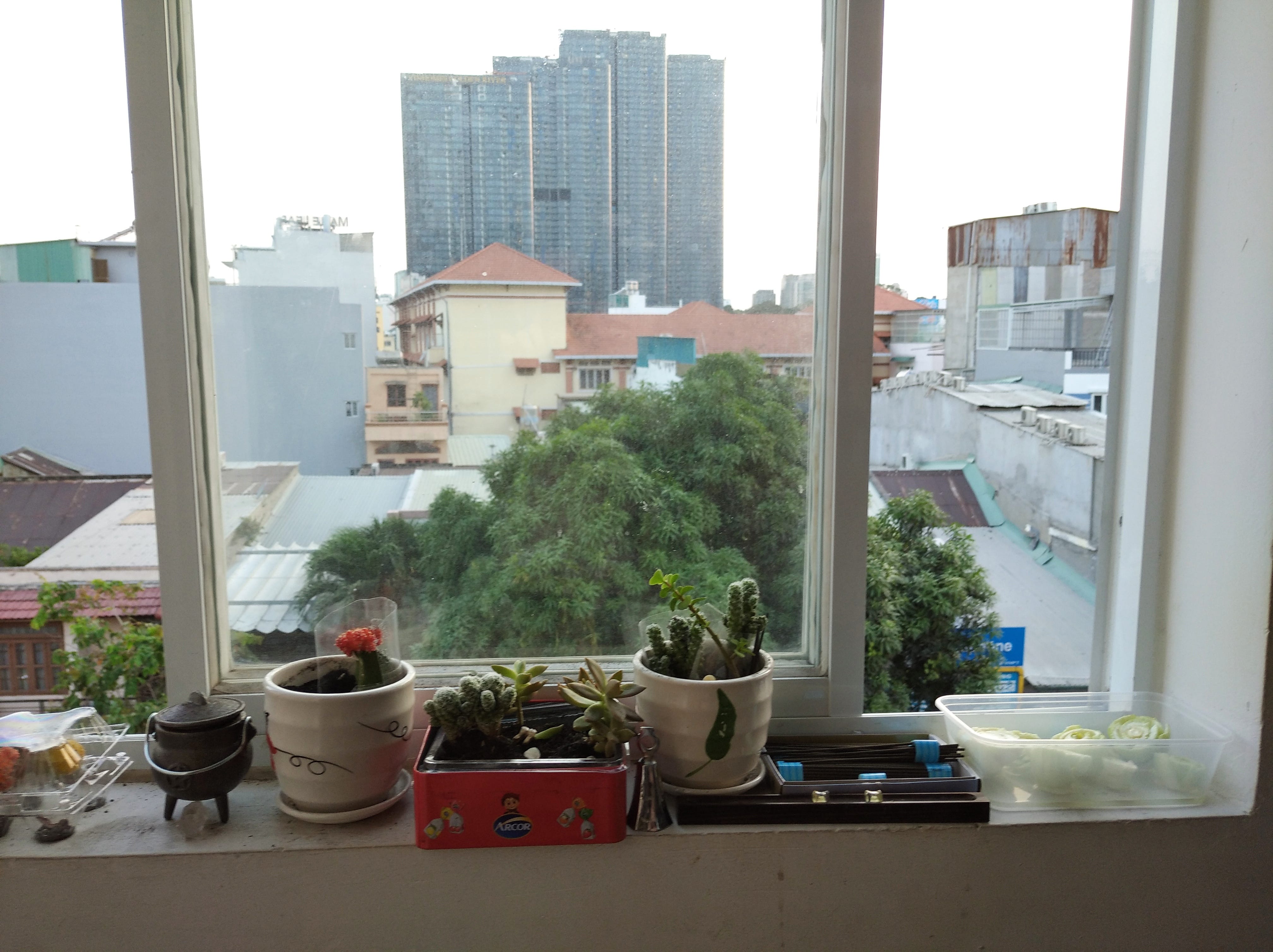 Der Blick aus Caseys Fenster in Ho-Chi-Minh-Stadt.