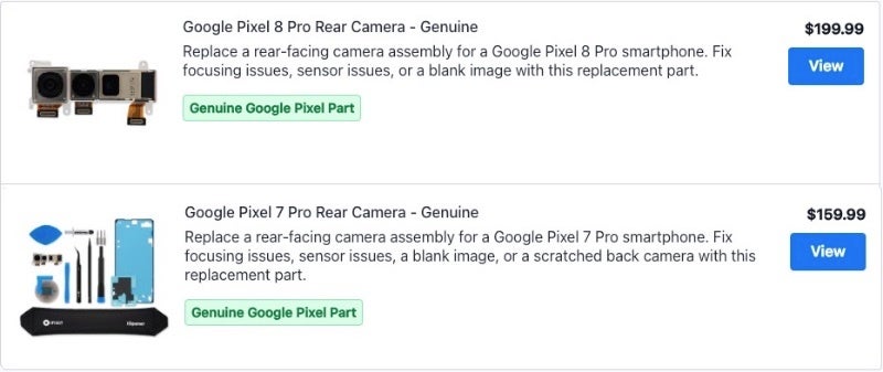 Reparaturteile für Google Pixel 8 und 8 Pro kosten mehr als die Vorgänger