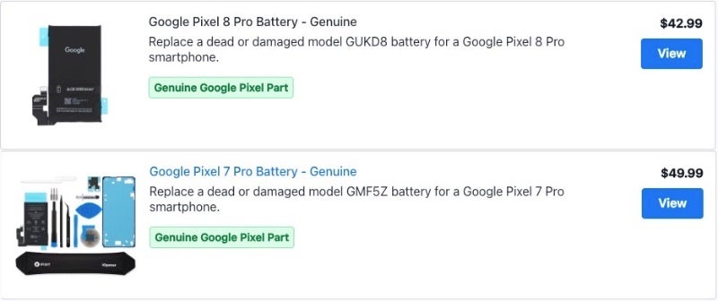 Quelle – iFixIt – Reparaturteile für Google Pixel 8 und 8 Pro kosten Sie mehr als die Vorgänger
