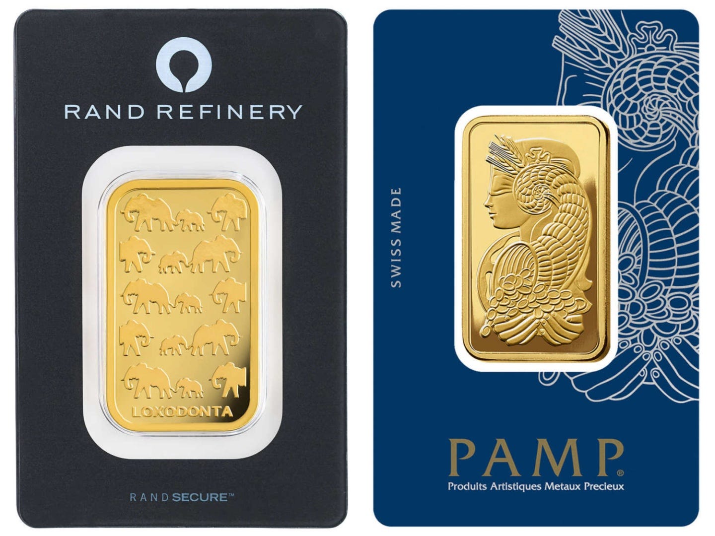 Rand Refinery und PAMP-Goldbarren