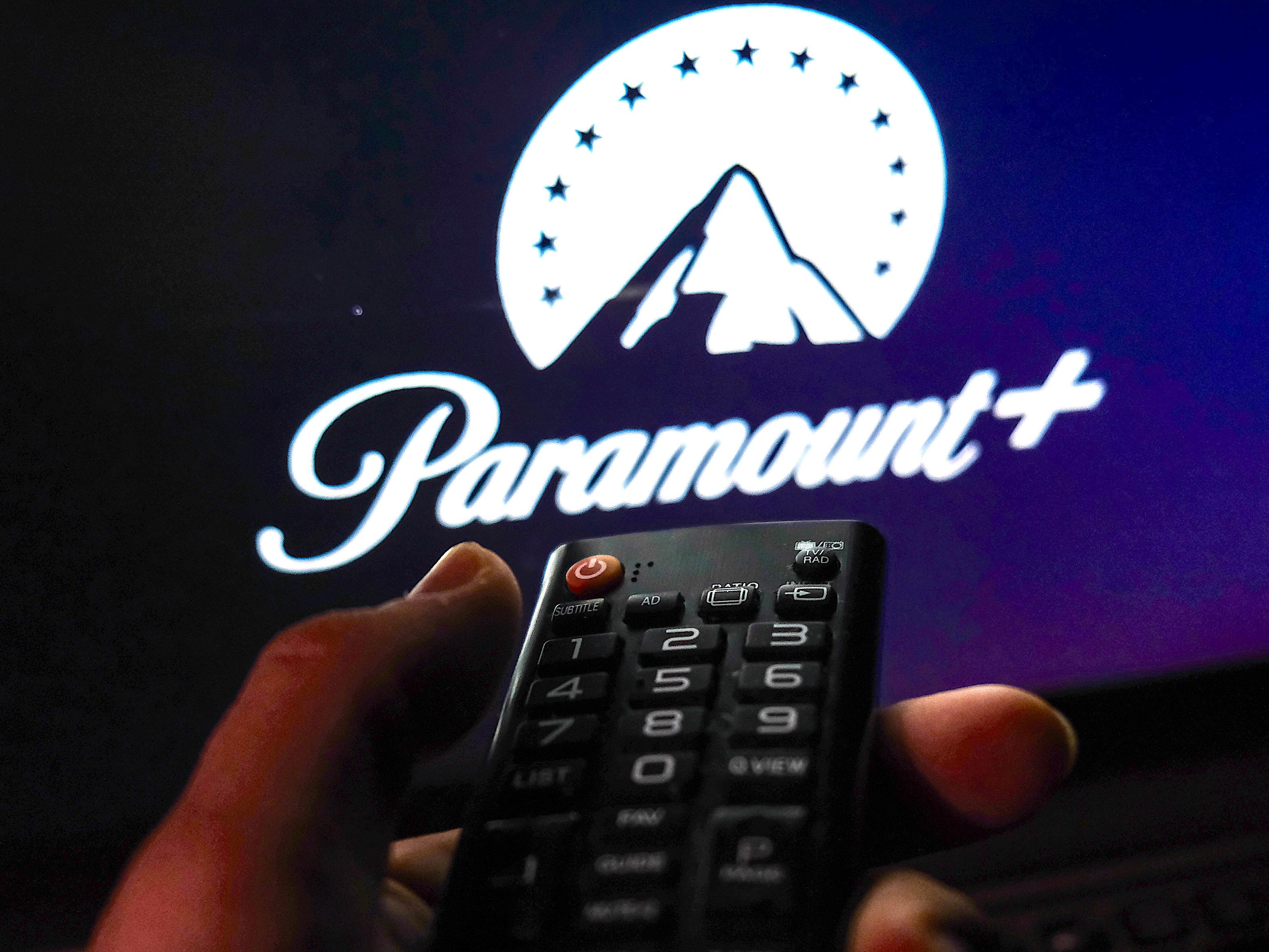 Paramount Plus-Logo im Fernsehen