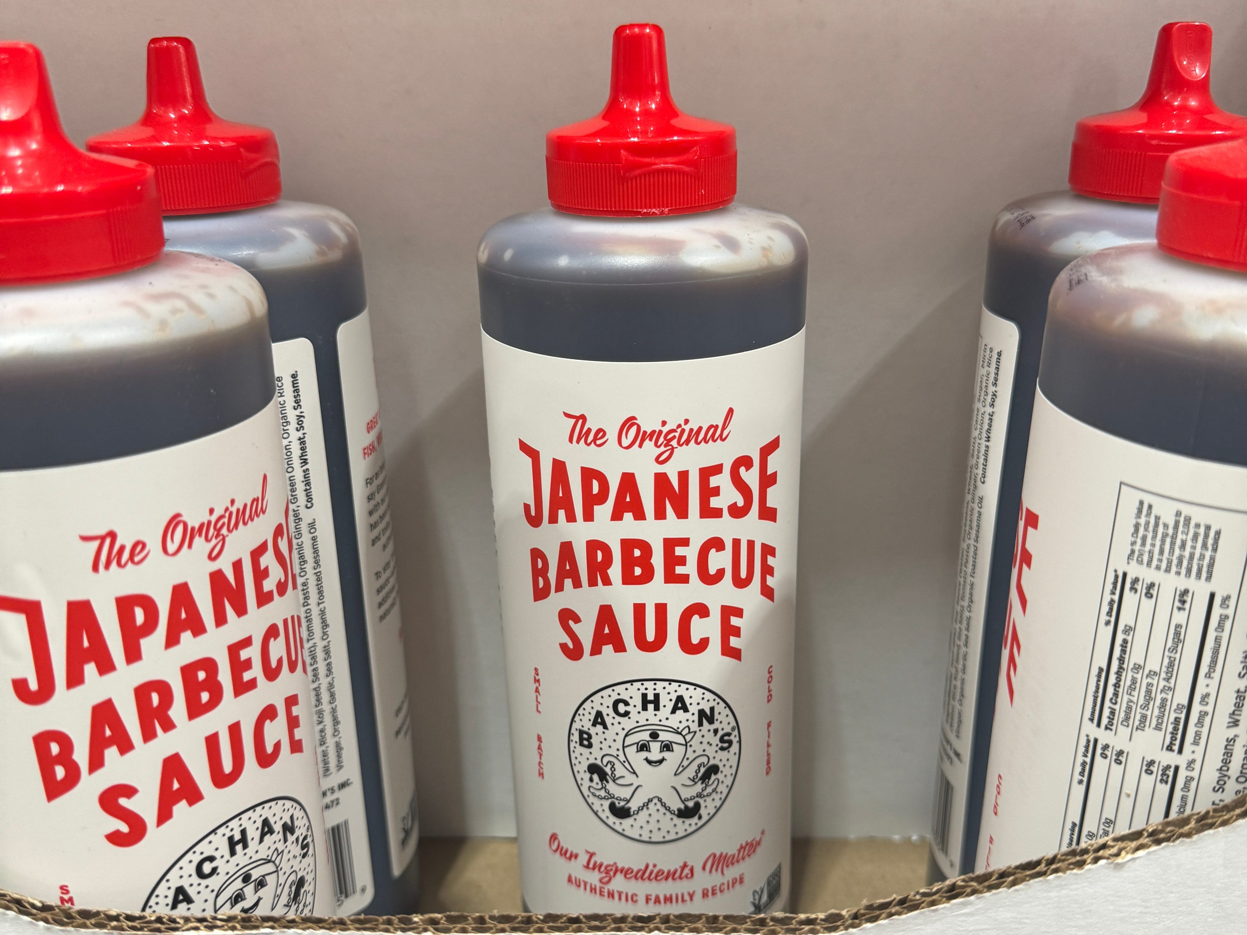 Banchans Barbecue-Sauce bei Costco ausgestellt