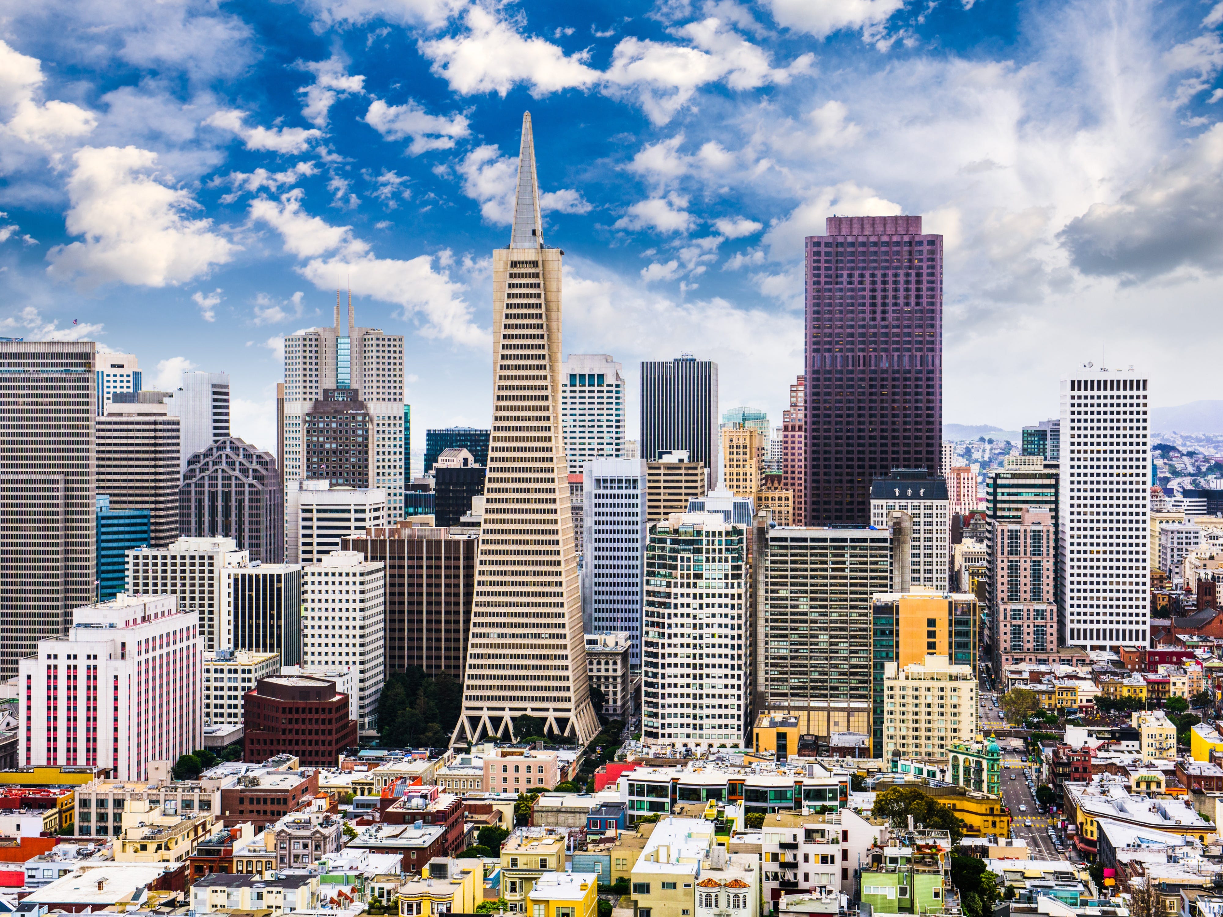 Skyline von San Francisco, Kalifornien.