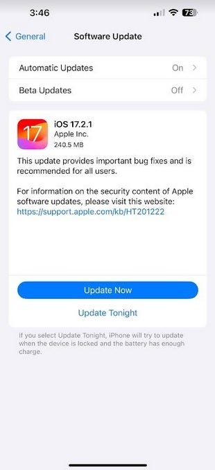 Apple veröffentlicht iOS 17.2.1 – Apple veröffentlicht iOS 17.2.1, um mysteriöse Fehler auszumerzen