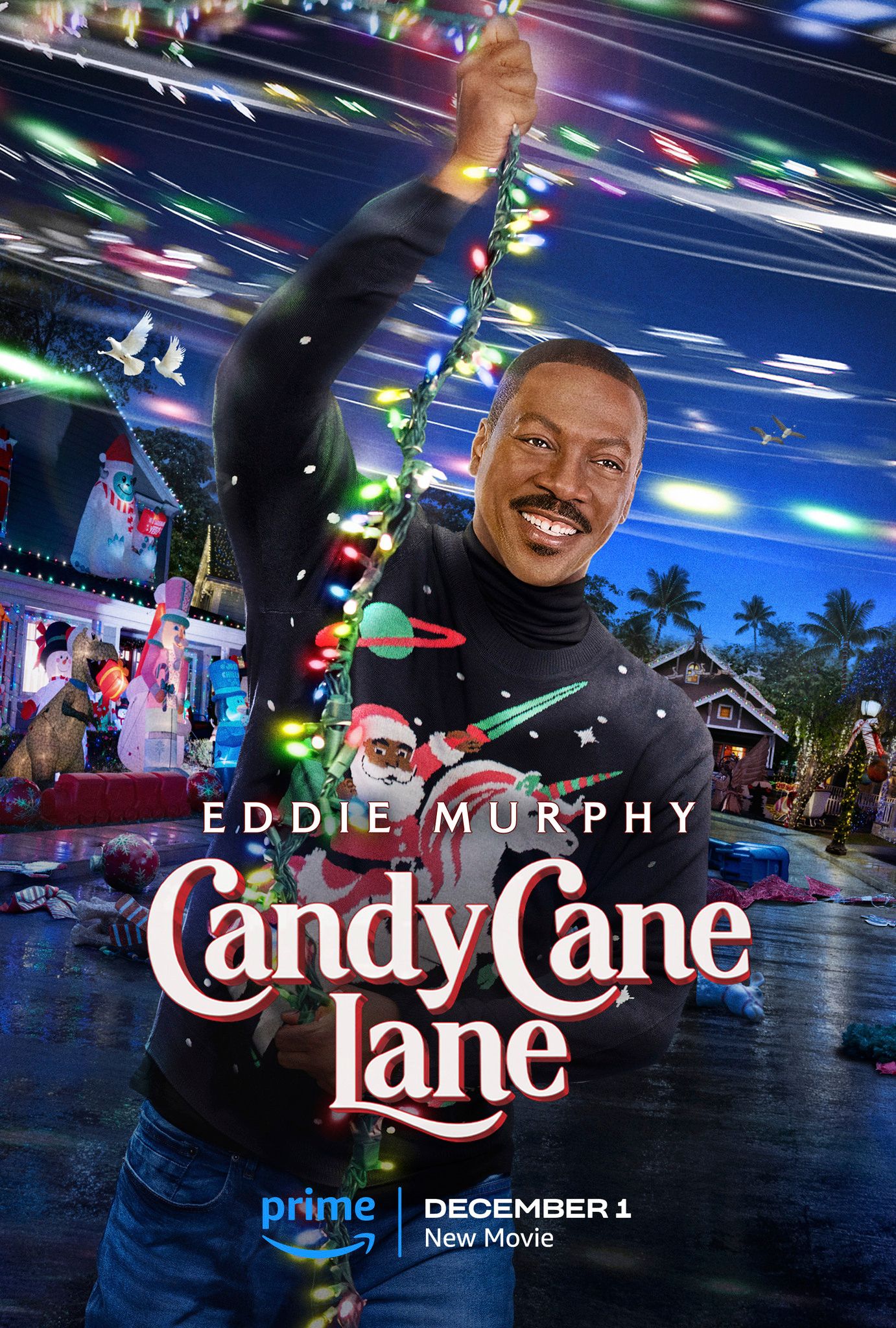 Filmplakat „Candy Cane Lane“.
