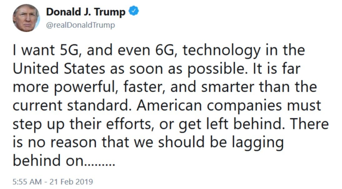 Im Jahr 2019 twitterte der damalige Präsident Donald Trump über 6G für die USA – ein funktionierender Prototyp eines lichtbasierten Halbleiterchips wurde für 6G- und 7G-Konnektivität gebaut