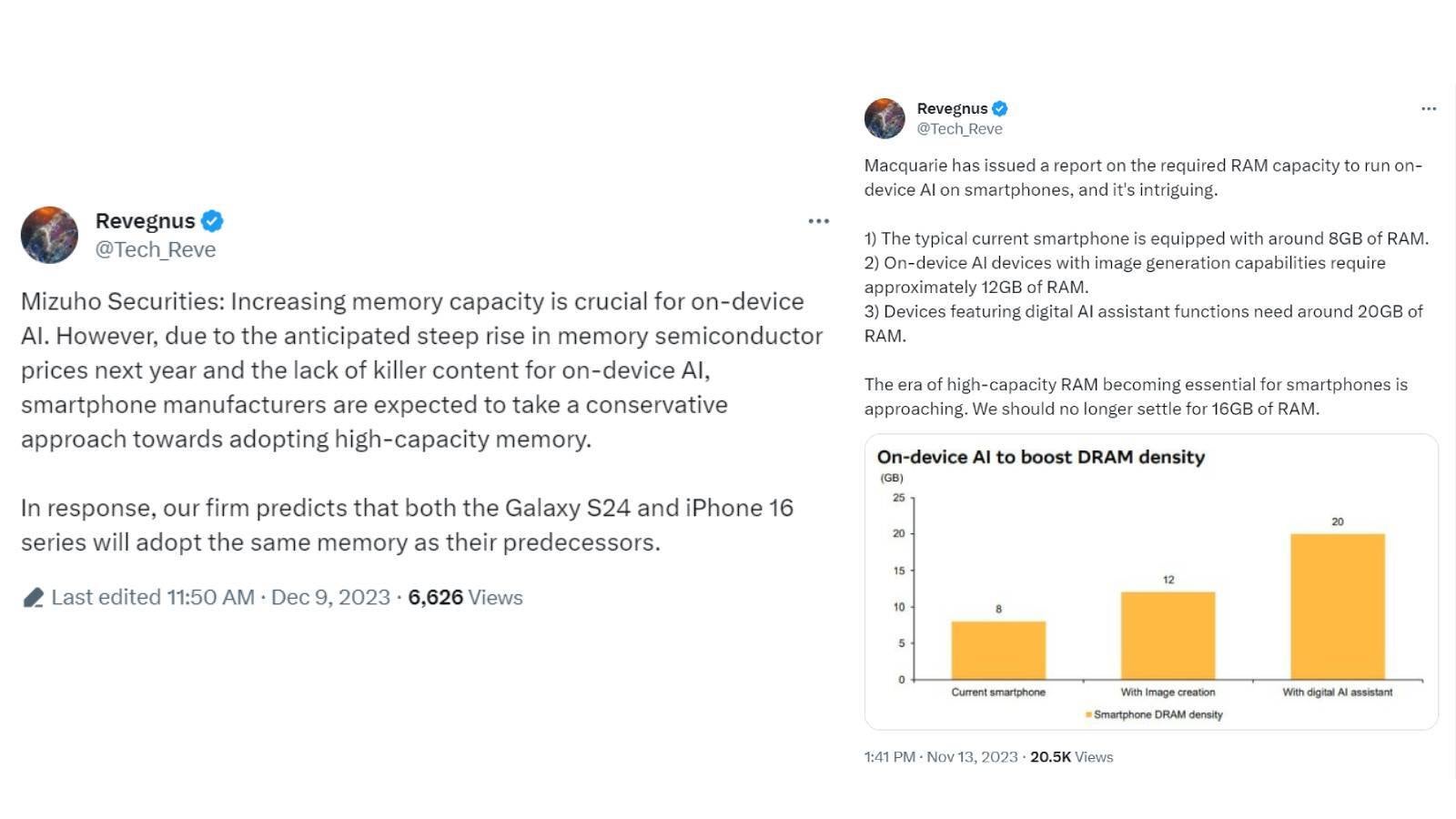 Leak erklärt, warum iPhone 16 und Galaxy S24 über die gleiche RAM-Anzahl wie ihre Vorgänger verfügen werden