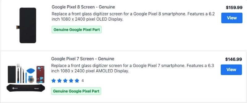 Quelle – iFixIt – Reparaturteile für Google Pixel 8 und 8 Pro kosten Sie mehr als die Vorgänger