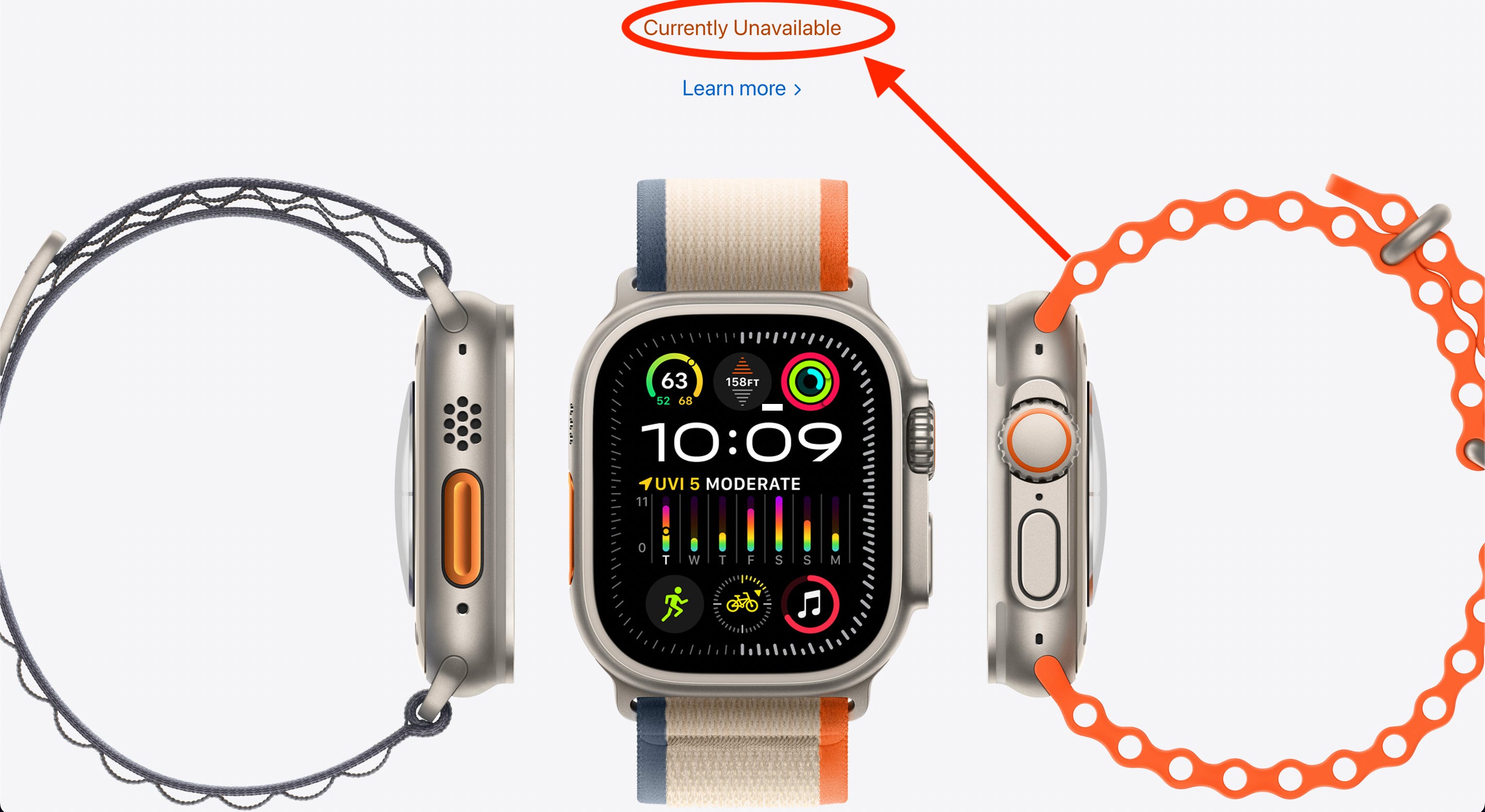 Apple Watch derzeit nicht verfügbar