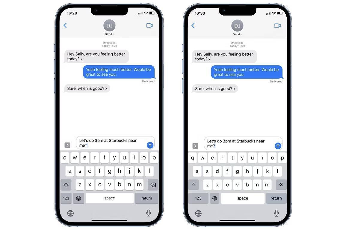 Standard-iPhone-Tastatur vs. benutzerdefinierte Tastatur mit Keylogger – Stalking-Ereignisse führten zur Entdeckung heimlich installierter Keylogger auf iPhones