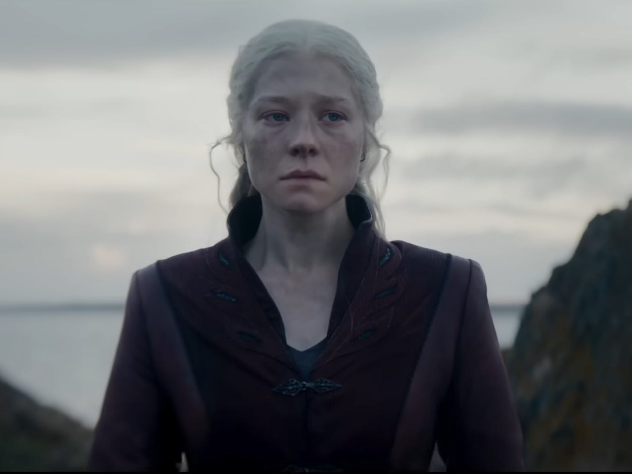 Emma D'Arcy als Rhaenyra Targaryen in „Haus des Drachen“.