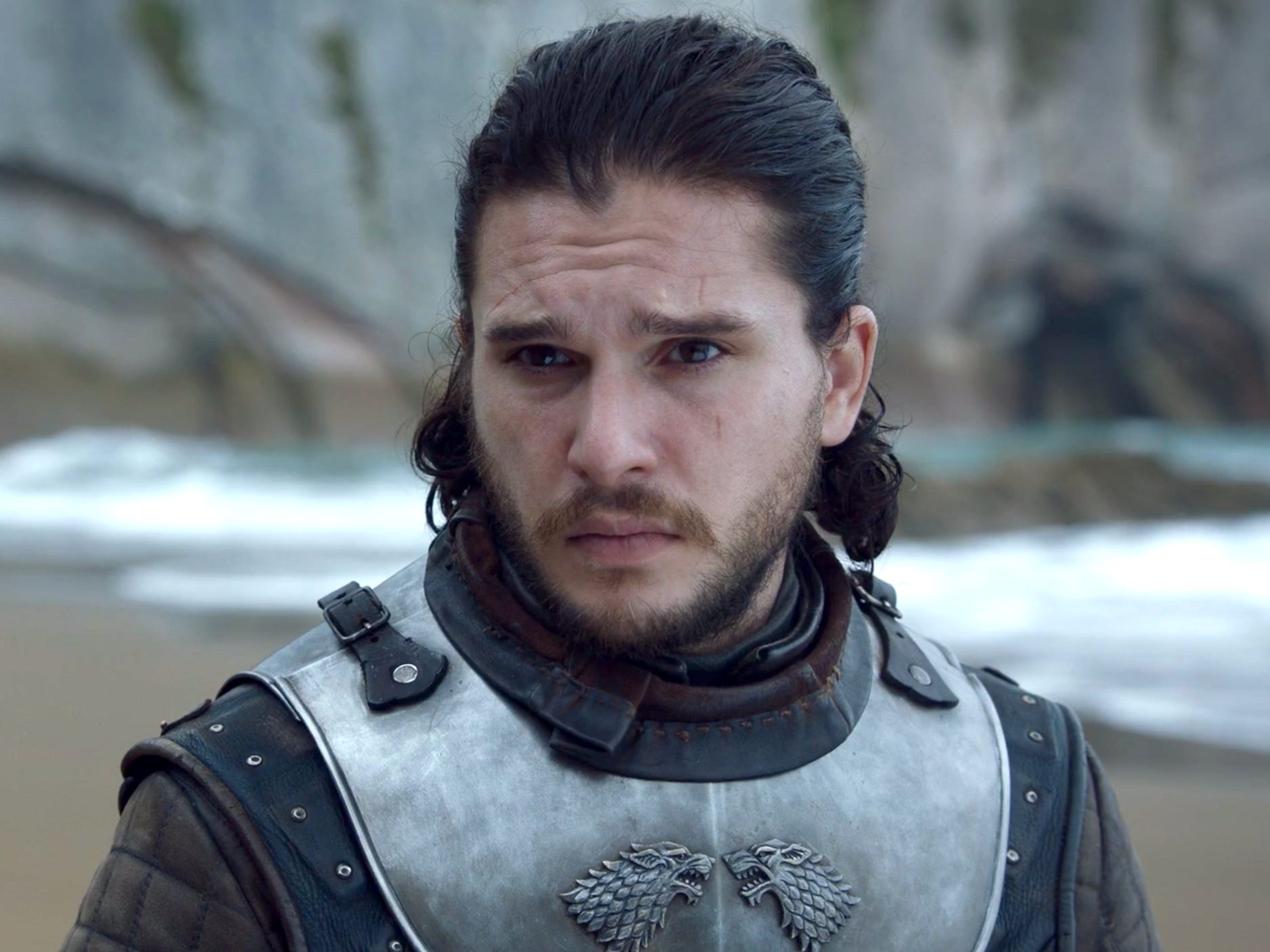 Jon Snow am Strand Game of Thrones Staffel 7 Kriegsbeute