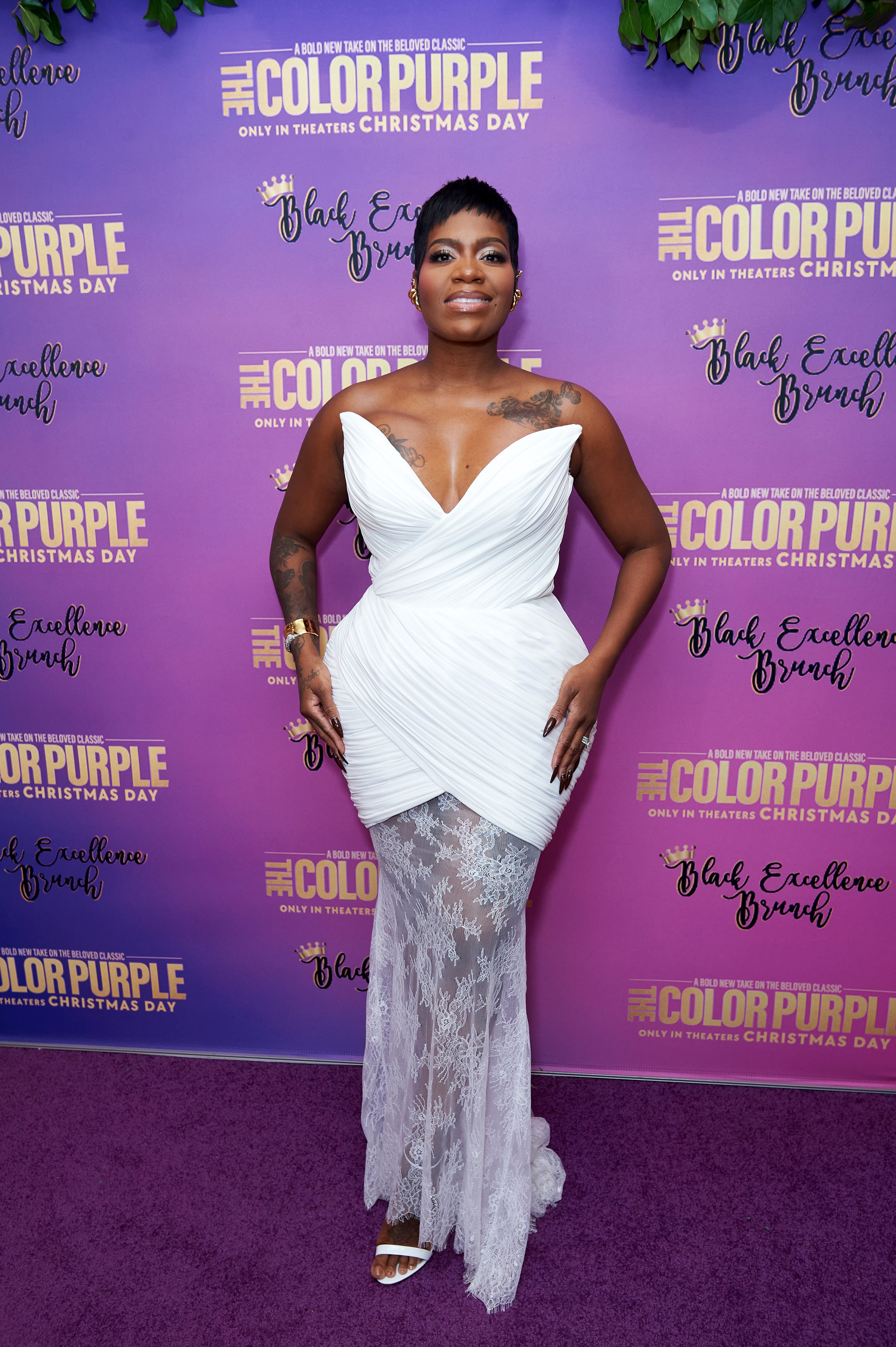 Fantasia nimmt am Black Excellence Brunch zur Feier von „The Color Purple“ im Dezember 2023 teil.