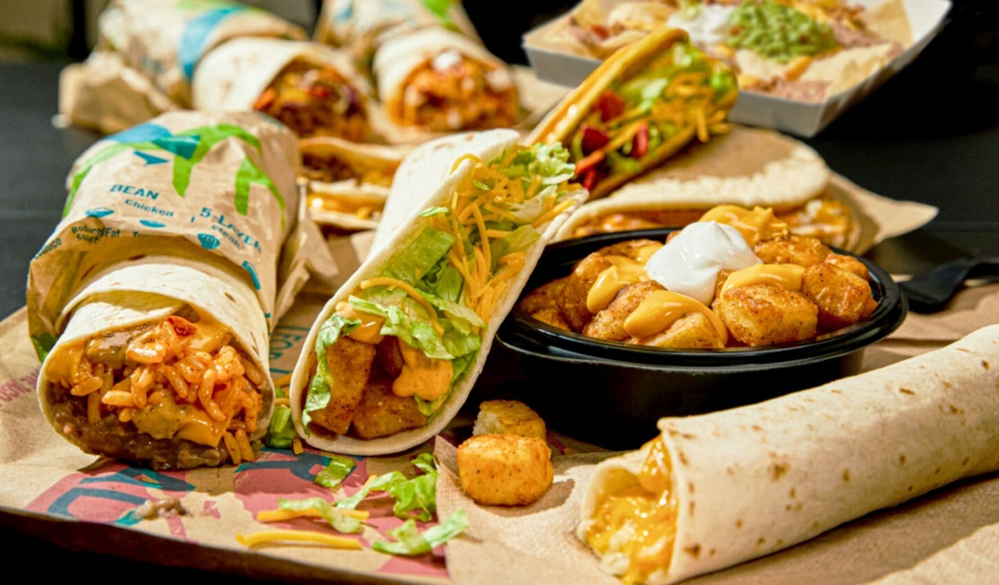 Auf der neuen Heißhungerkarte von Taco Bell fehlen einige Artikel.