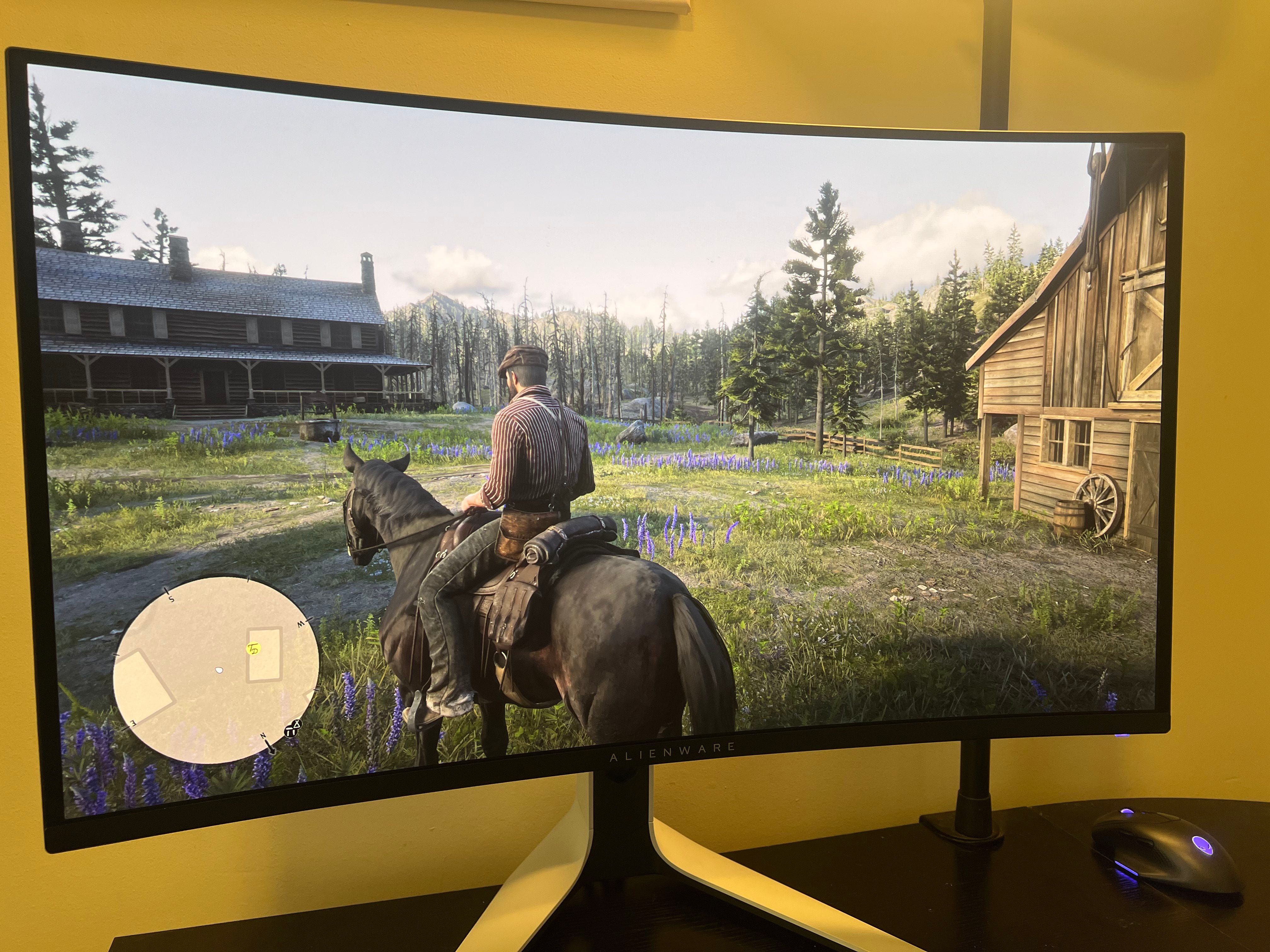 Alienware AW3225QF Monitor Red Dead Redemption 2