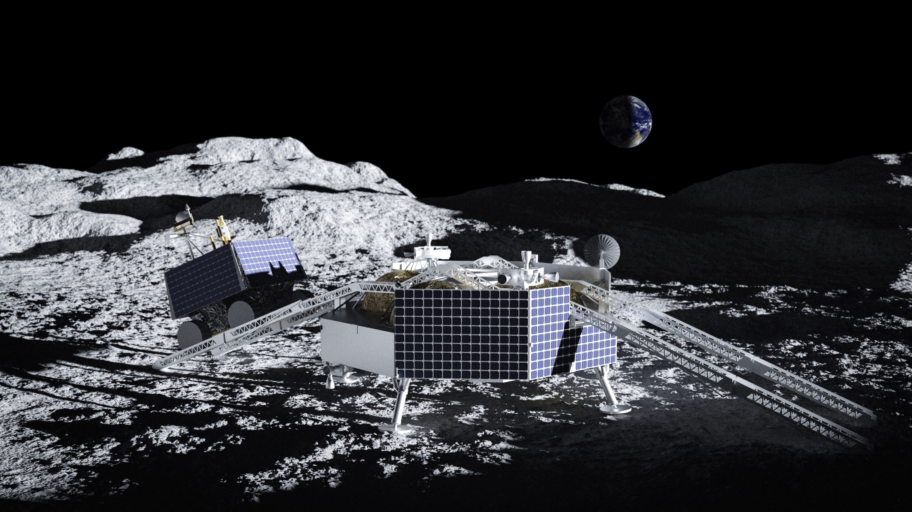 Astrobotischer Griffin-Lander wird eingesetzt, rollt von der NASA ab, Viper-Roboter, Mond, Mondoberfläche, Landung, Griffin_CoverPage_v2
