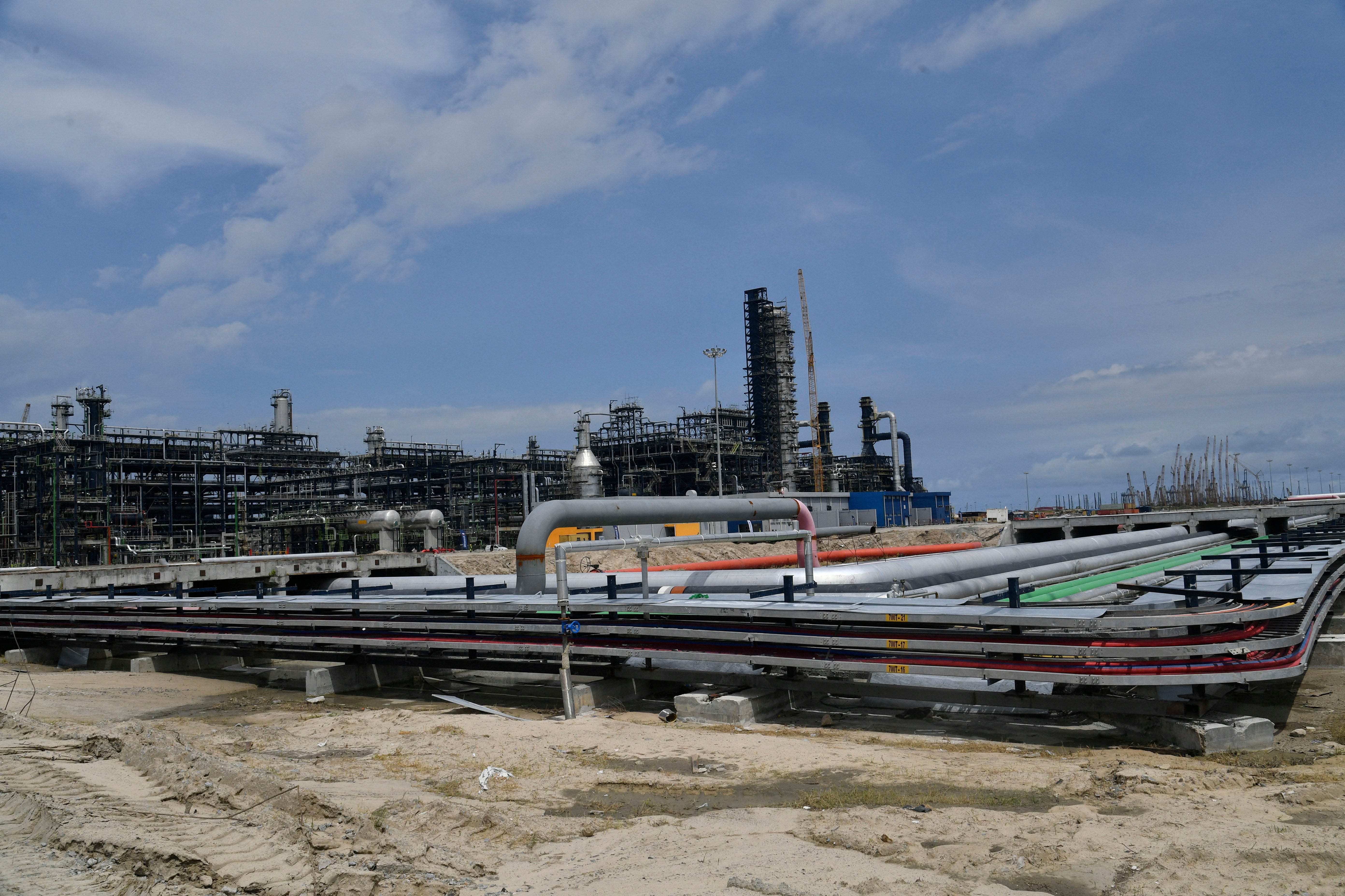 Die Dangote-Erdölraffinerie in der Nähe von Lagos.