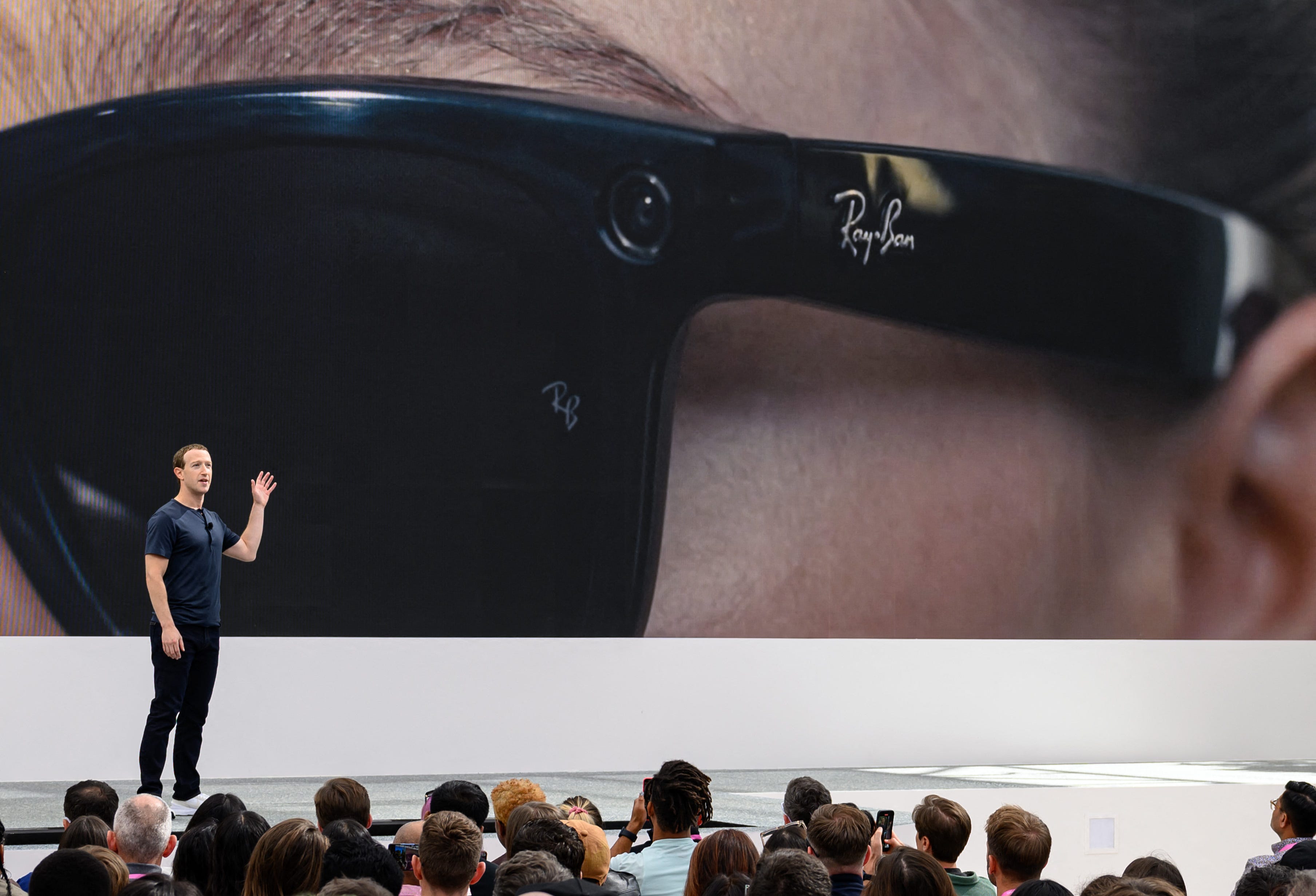 Mark Zuckerberg präsentiert auf der Meta Connect-Veranstaltung im September 2023.