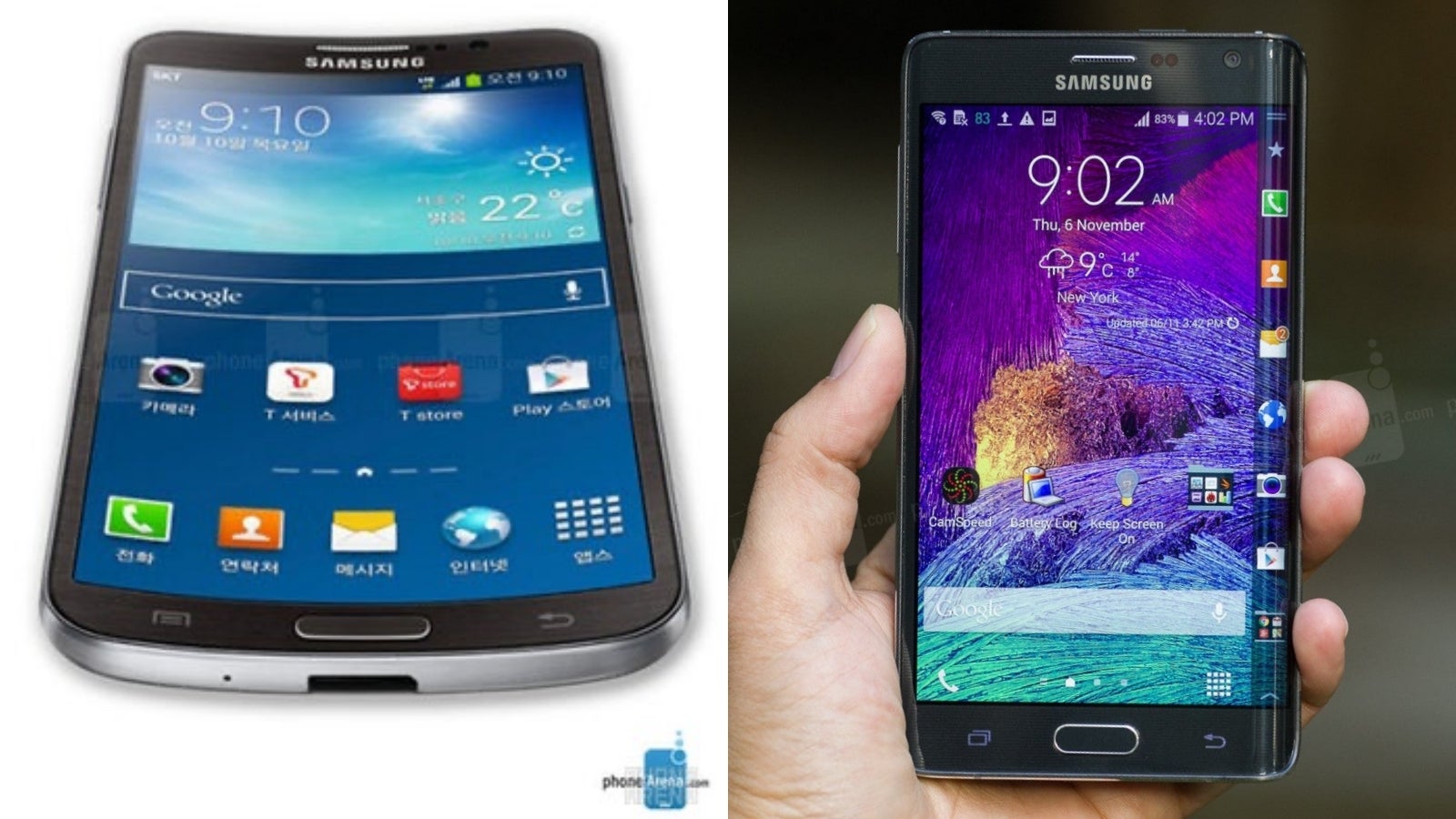 Mit dem 2013er Galaxy Round, das nach innen gewölbt war, und dem 2014er Galaxy Note Edge, das nur auf der rechten Seite eine Krümmung aufwies, leistete Samsung Pionierarbeit bei gebogenen Smartphone-Displays.  - Galaxy S24-Telefone verabschieden sich nach 10 Jahren von gebogenen Displays – dem originellsten Samsung-Feature