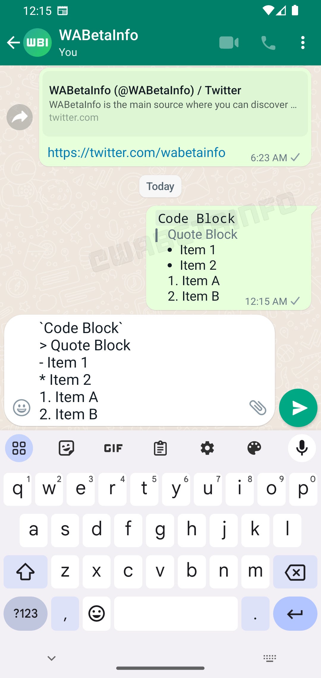 WhatsApp bringt zusätzliche Tools zur Textformatierung mit, darunter Aufzählungszeichen und Anführungszeichen