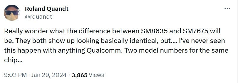 Der Mystery-Chip ähnelt angeblich dem Snapdragon 7+ Gen 3 – Mystery Snapdragon 8-Chip, der von TSMC unter Verwendung seines 4-nm-Knotens hergestellt wird
