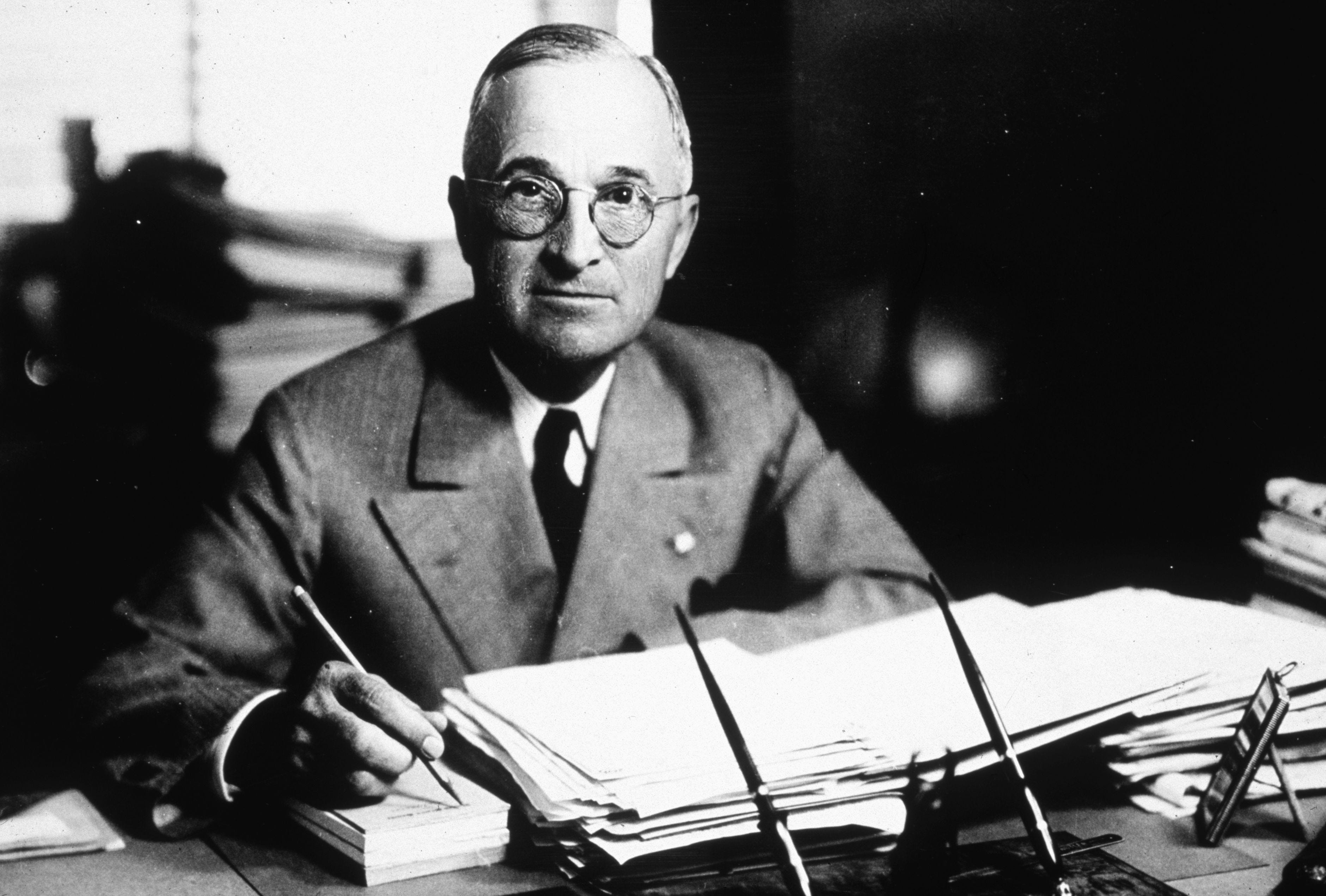 Präsident Harry Truman im Jahr 1945.