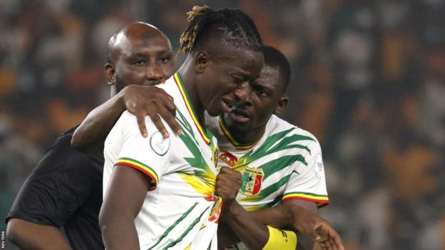 Der dramatische Abschluss des Spiels brach den malischen Spielern Tränen in die Augen