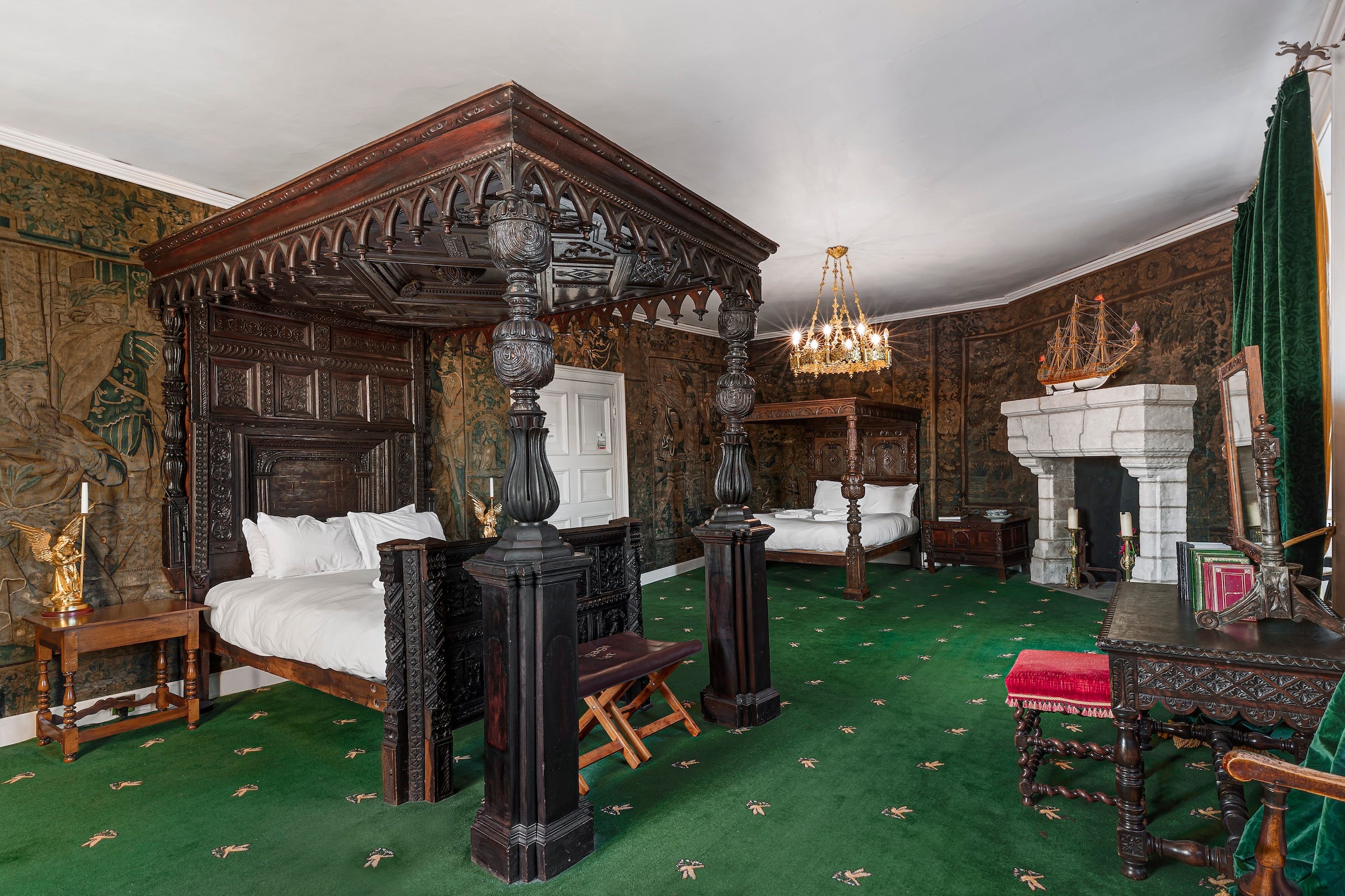 Schlafzimmer im Appleby Castle