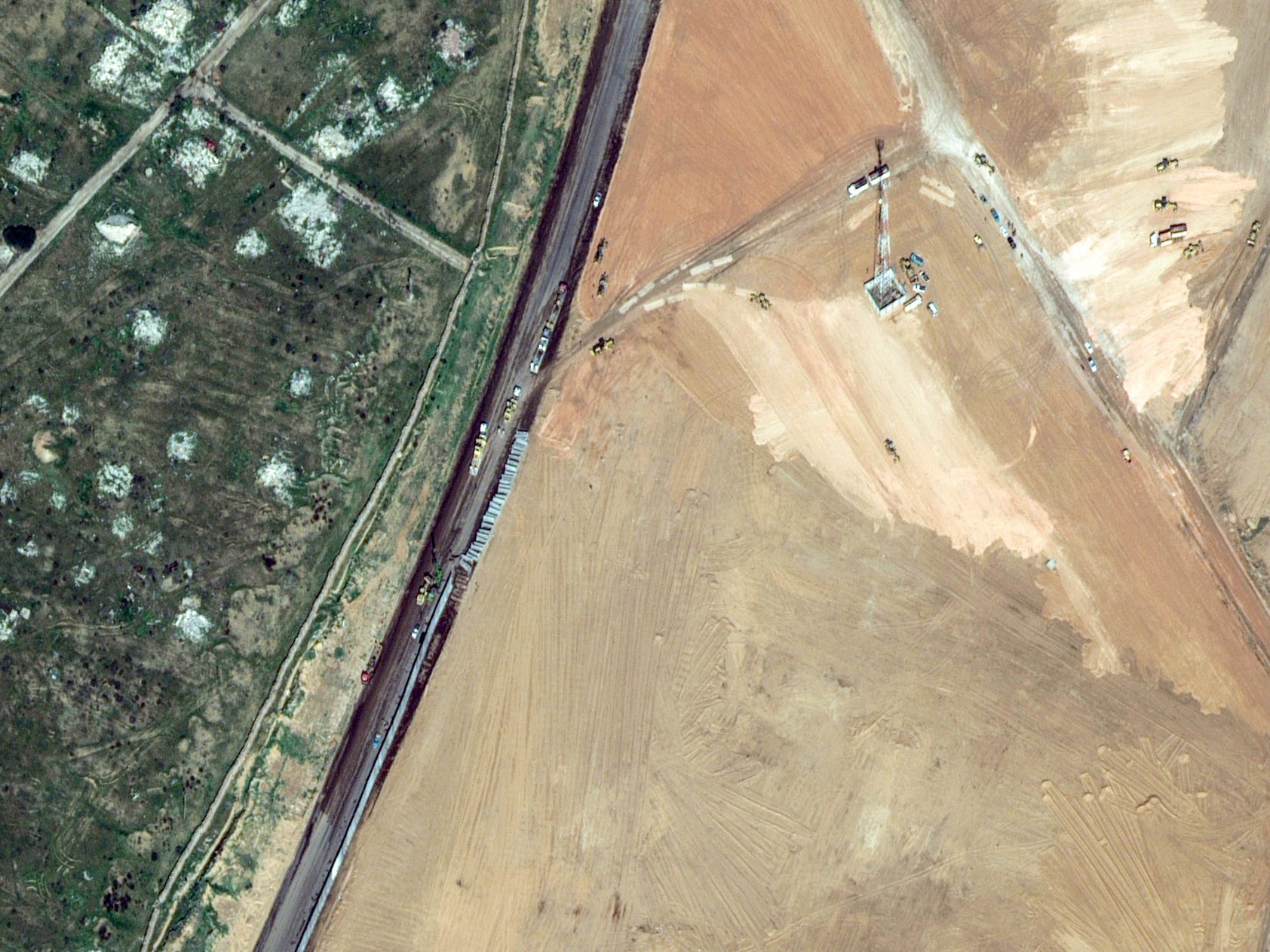 Satellitenbild Ägypten Gaza