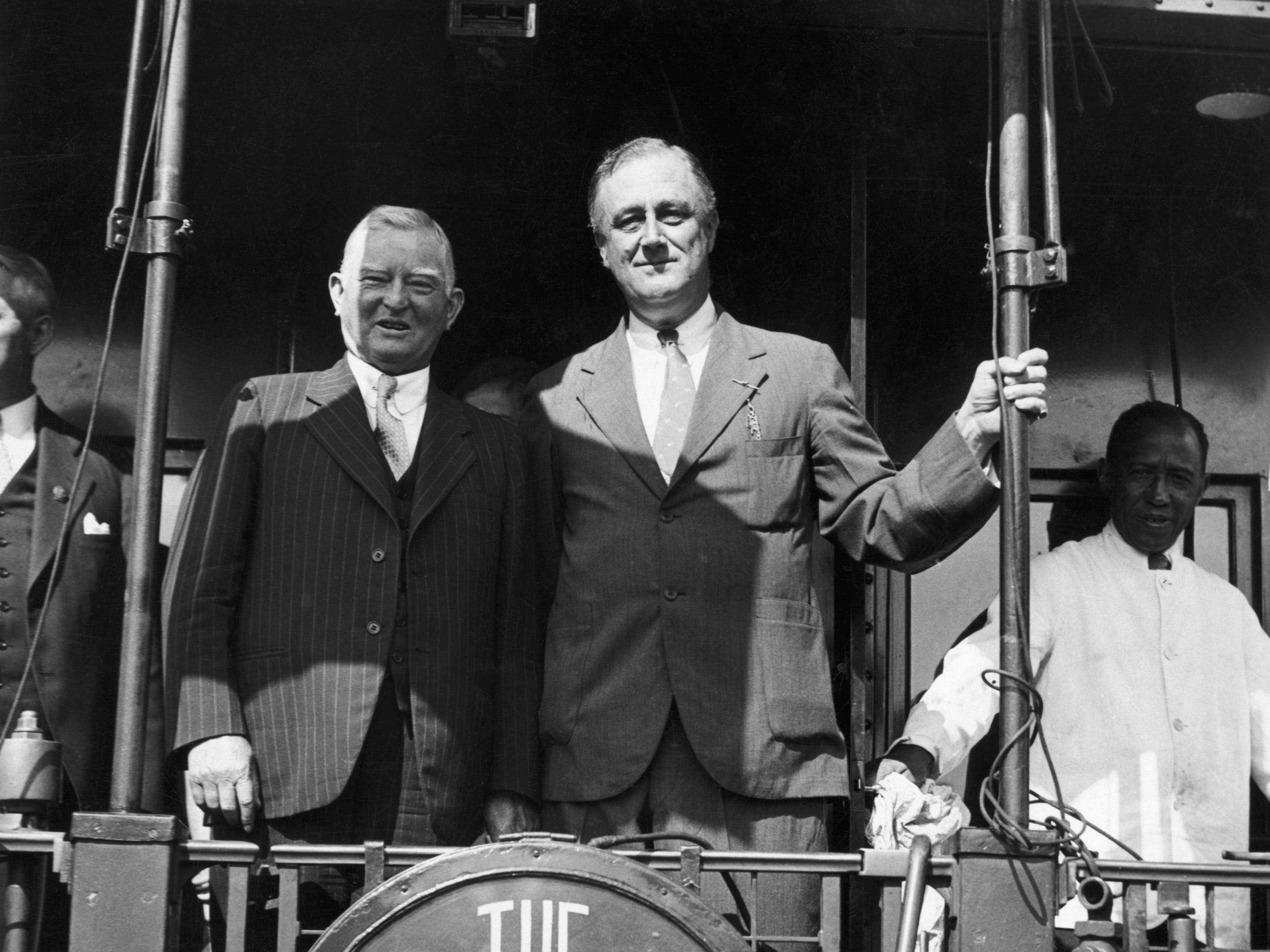 John Nance Garner und Franklin Delano Roosevelt