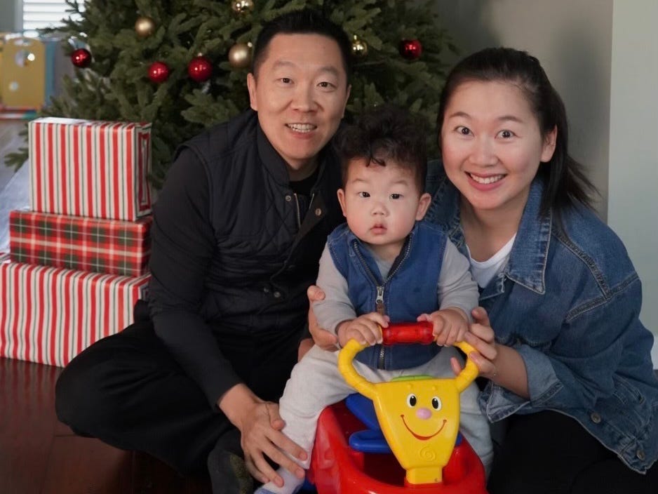 Pengyu Cheng und seine Familie.