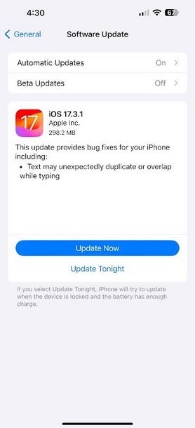 Apple veröffentlicht iOS 17.3.1, um Fehler zu beseitigen – iOS 17.3.1 wird veröffentlicht, um iPhone-Fehler zu beseitigen, darunter einen, den Apple herausgegriffen hat