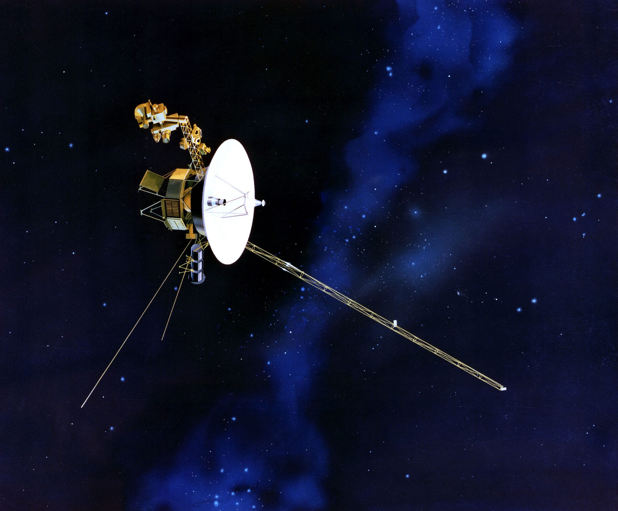 Illustration des Voyager-Raumschiffs der NASA