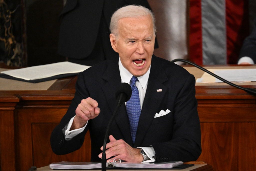 Präsident Joe Biden liefert die Lage der Nation 2024