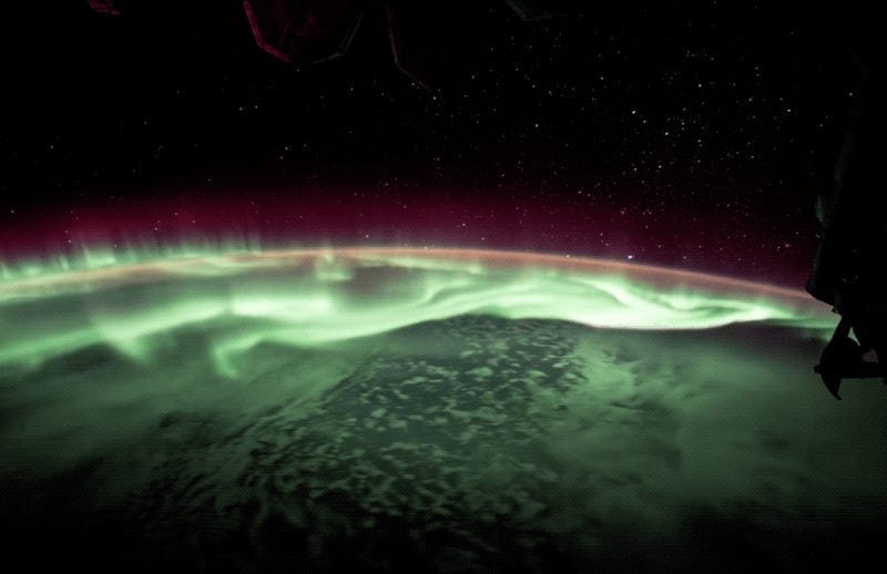 Aurora Südlichter Erdatmosphäre Internationale Raumstation iss
