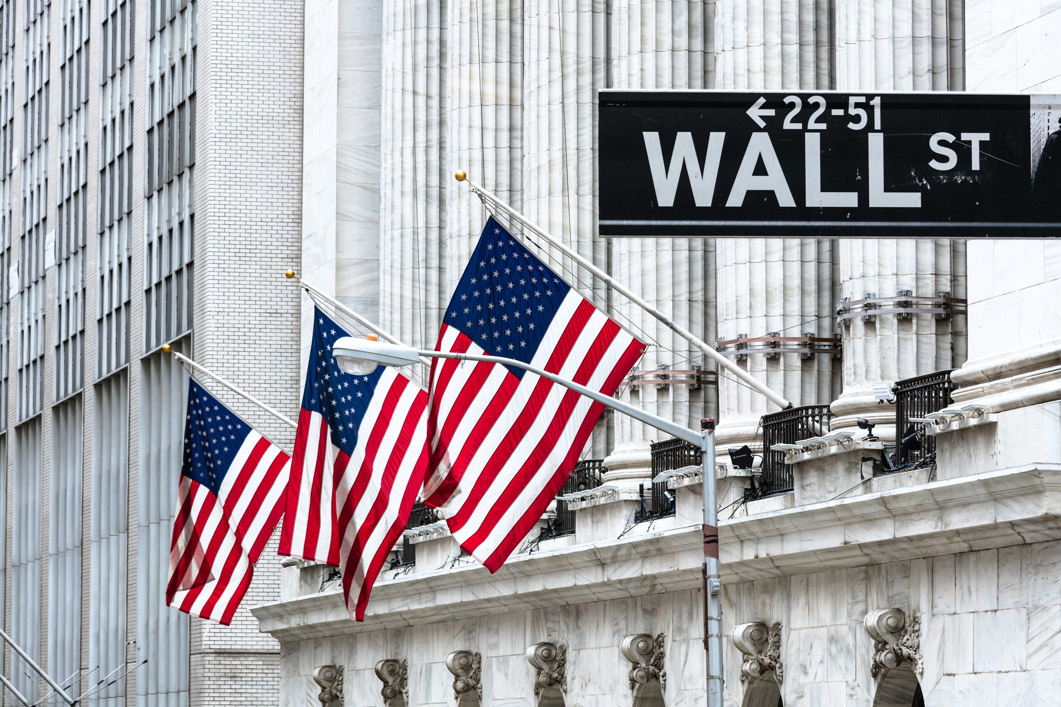 New Yorker Börse, Wall Street, New York, USA.