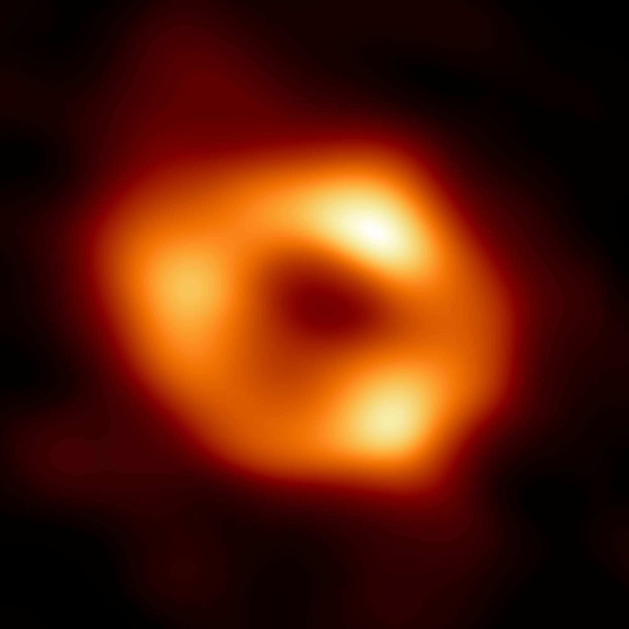 Schwarzes Loch Foto oranger Ring Sagitarrius A*