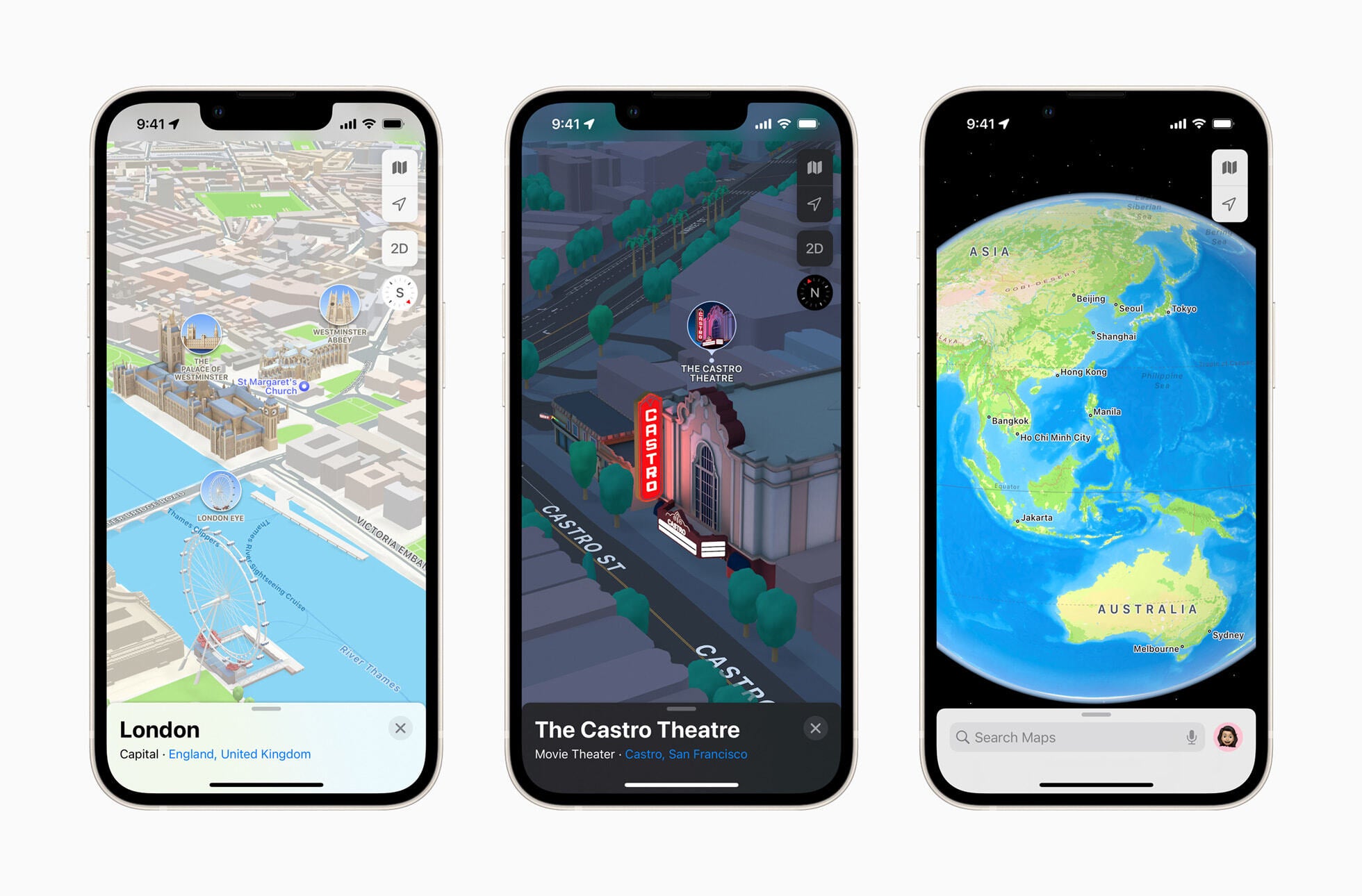 Die 3D-Funktion von Apple Maps (Bildnachweis – Apple) – Google Maps, Apple Maps oder Waze: Welche Navigations-App beherrscht wirklich die Straße?