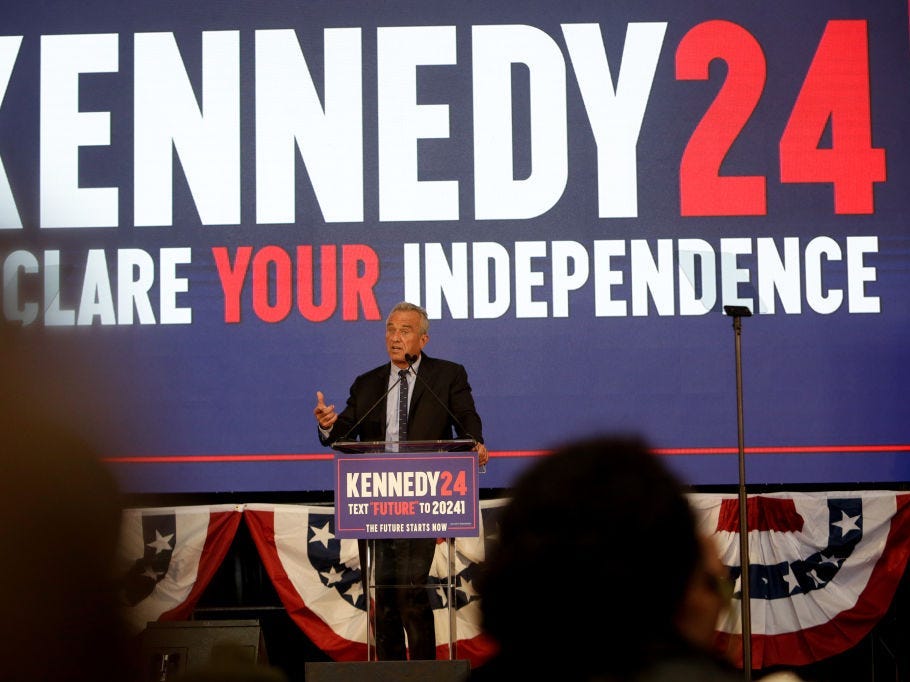 RFK Jr spricht bei einer Wahlkampfveranstaltung