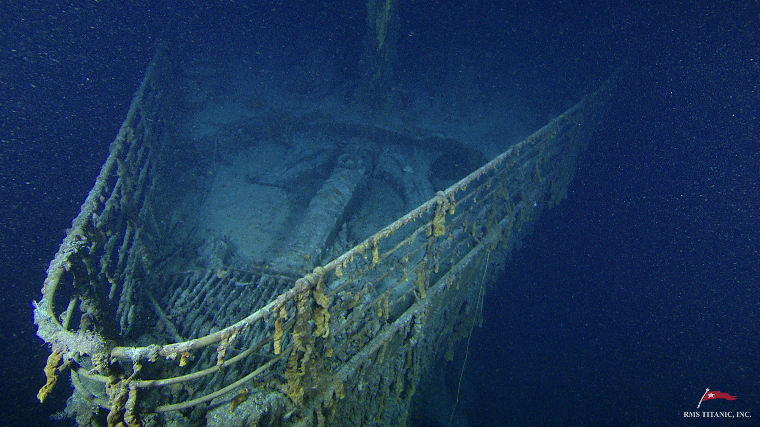 Titanic auf dem Meeresboden.