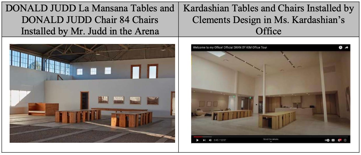 Ein Vergleich der beiden Tisch- und Stuhlkonfigurationen