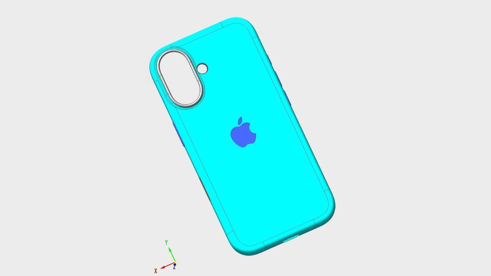 Durchgesickertes CAD-Bild des iPhone 16 hebt die angeblichen Designänderungen hervor – Durchgesickertes iPhone 16-Rendering zeigt schlankere Kamerainsel und zwei neue Tasten