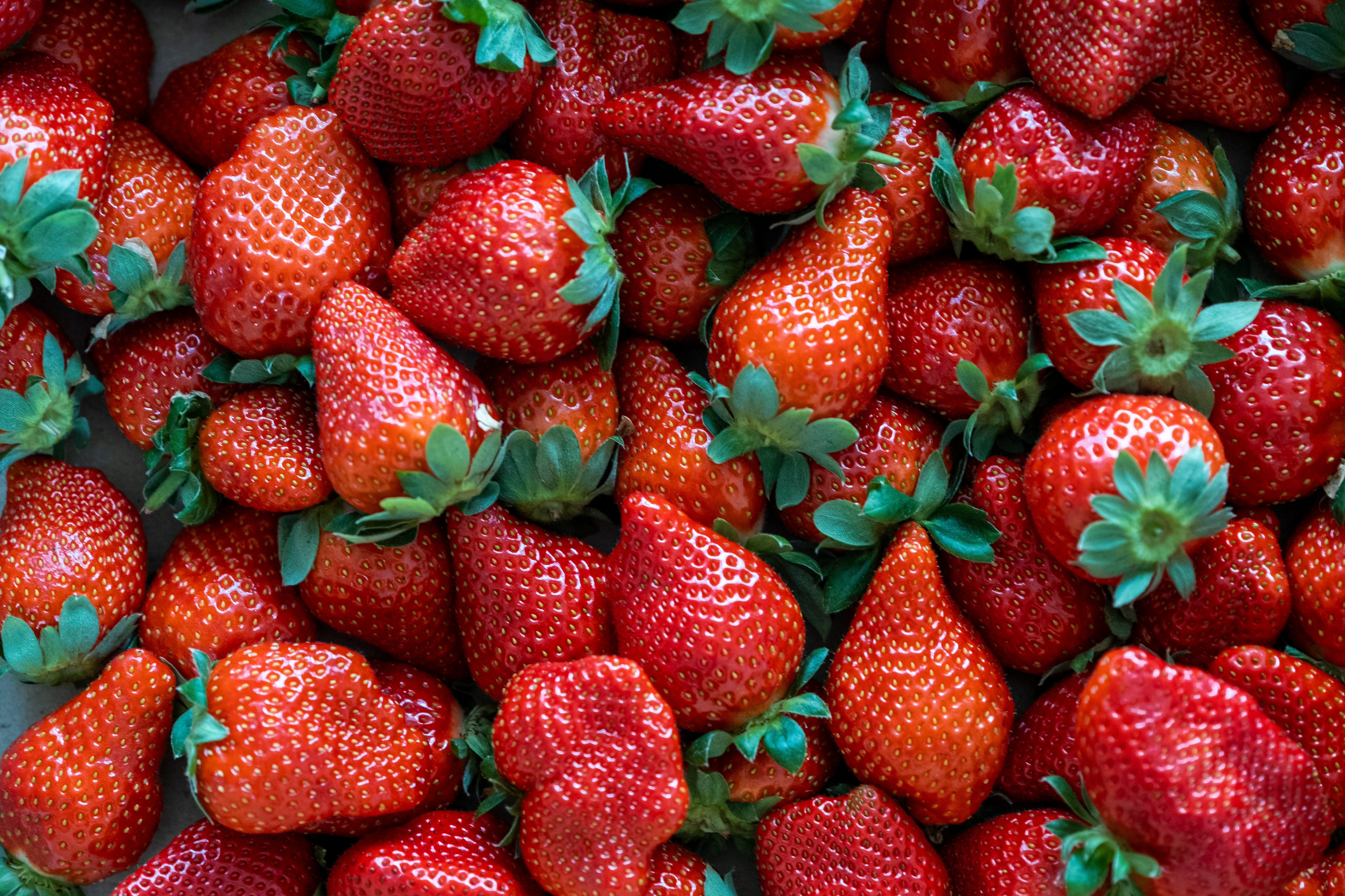Erdbeeren.