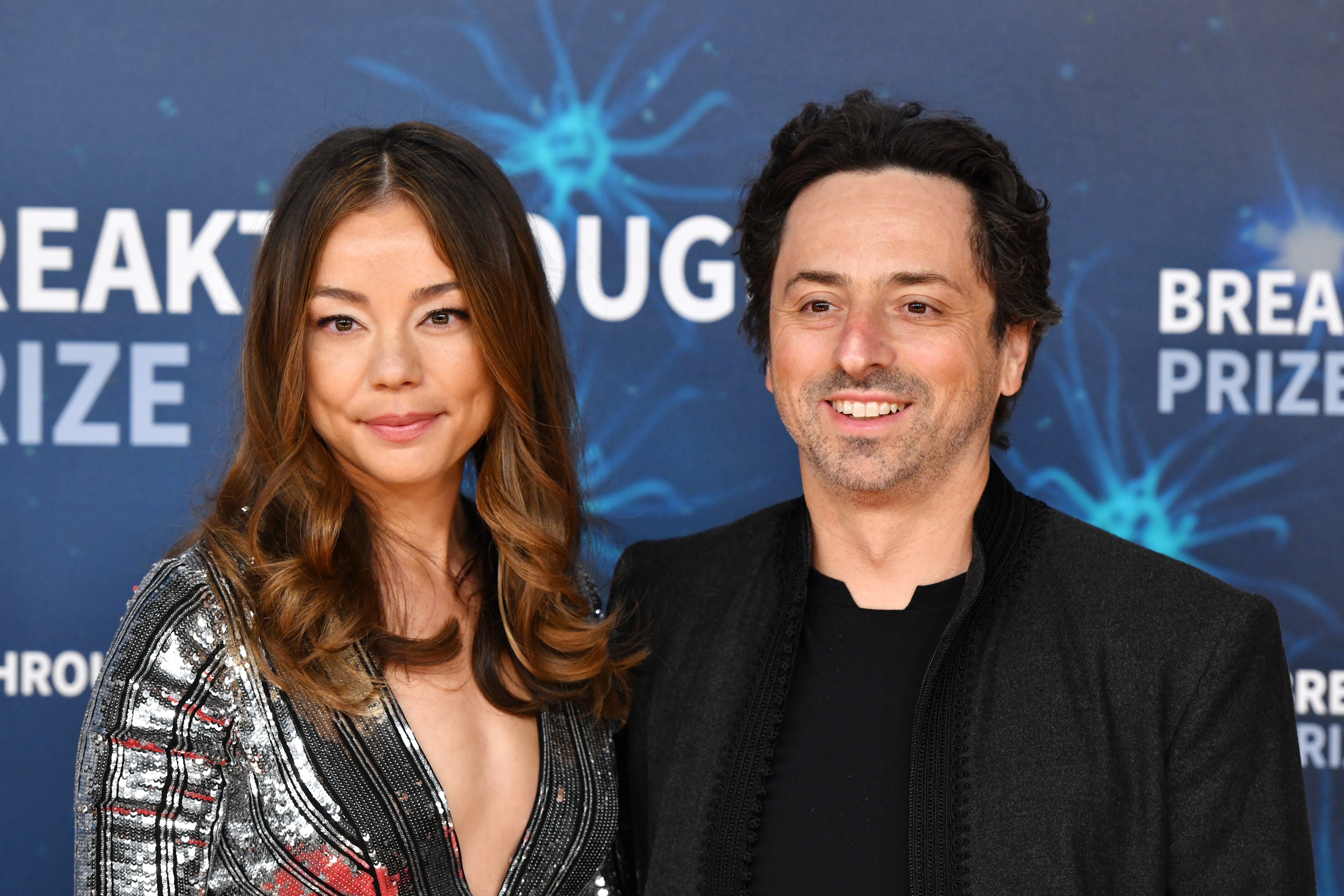 Nicole Shanahan (links) und Sergey Brin.