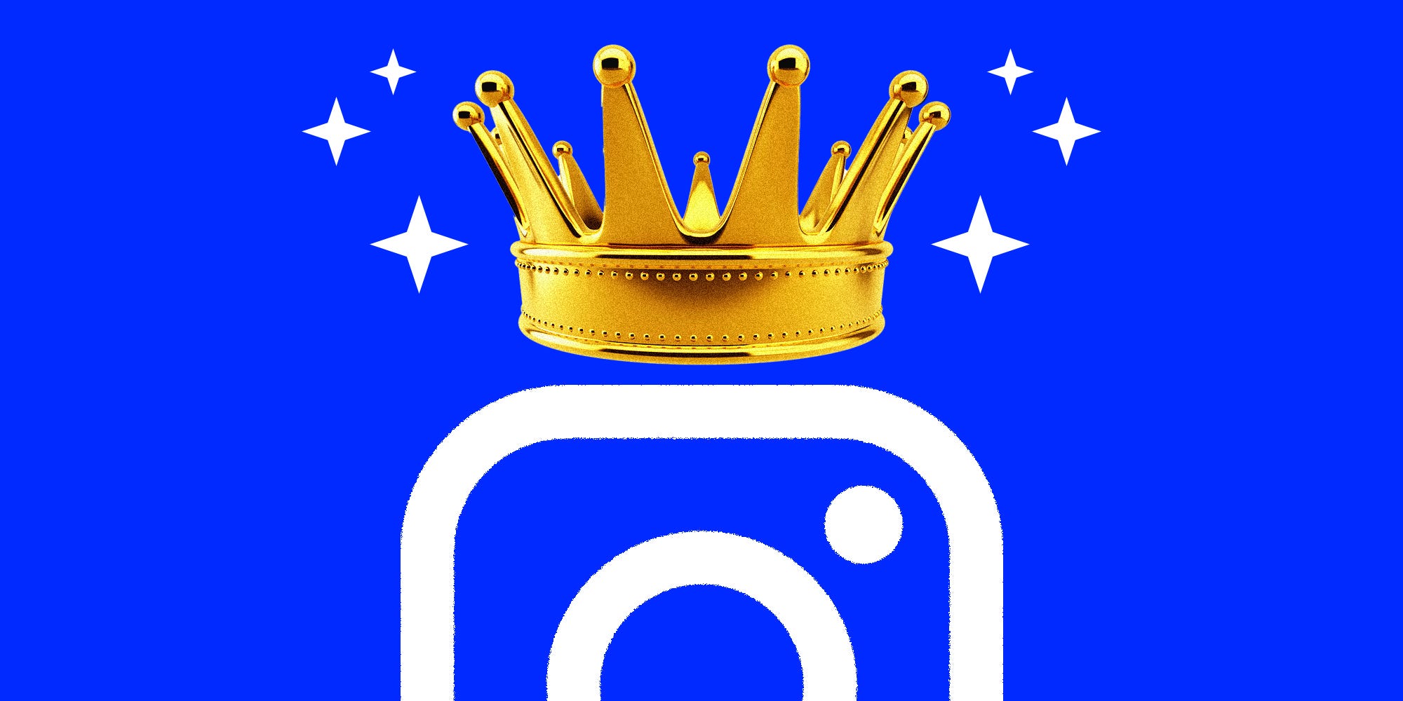 Instagram-Logo mit Krone