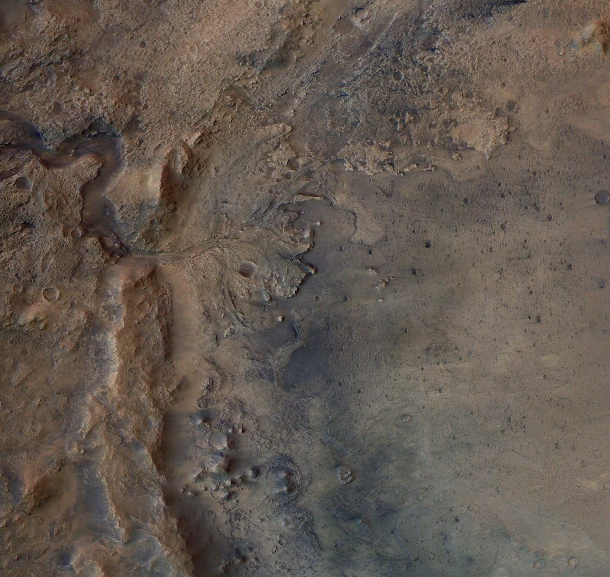 Jezero-Krater-Fluss-Delta-Mars-Perseverance-Rover-Landeplatz