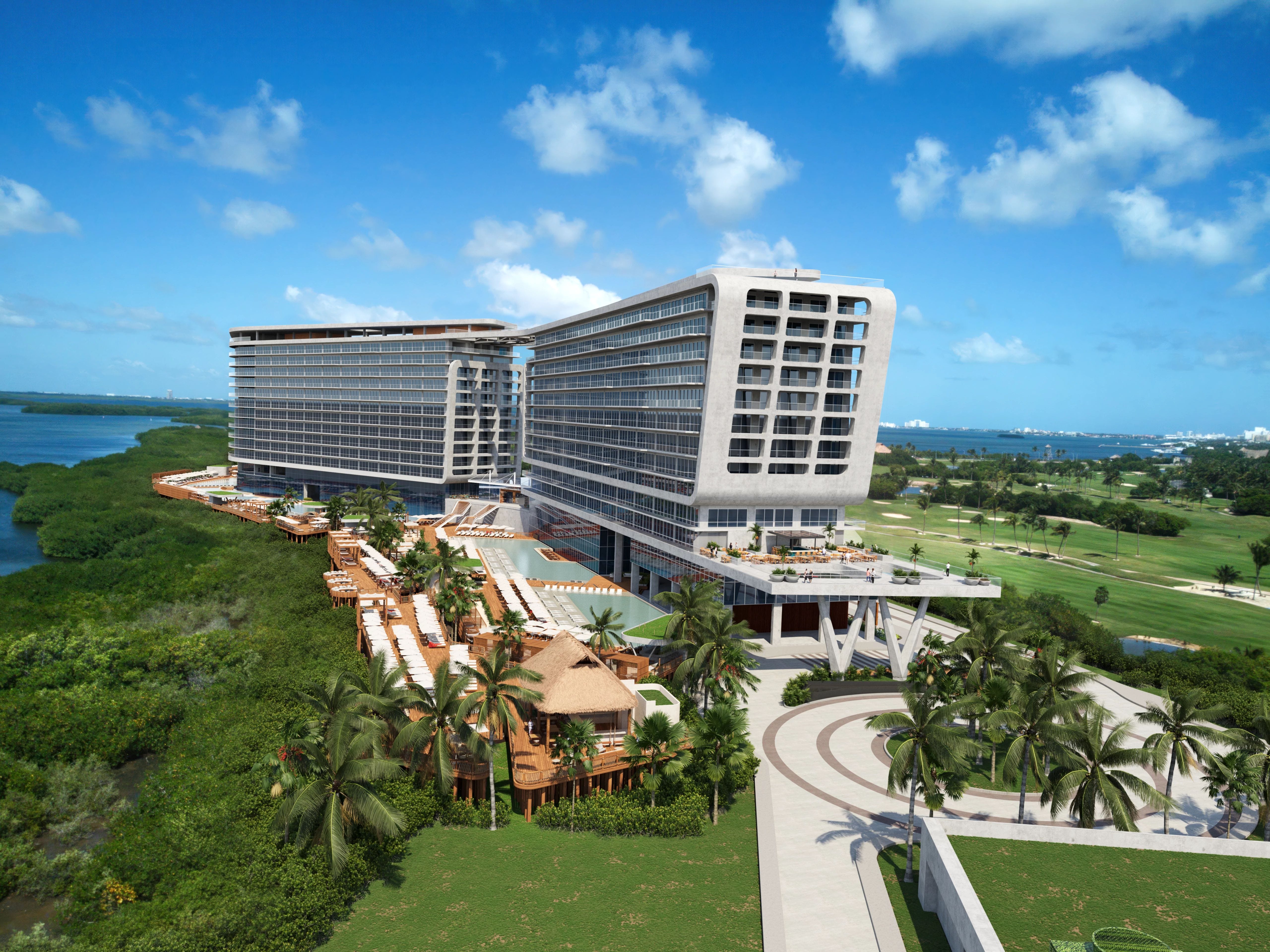 Darstellung des Hyatt Vivid Hotels in Cancun