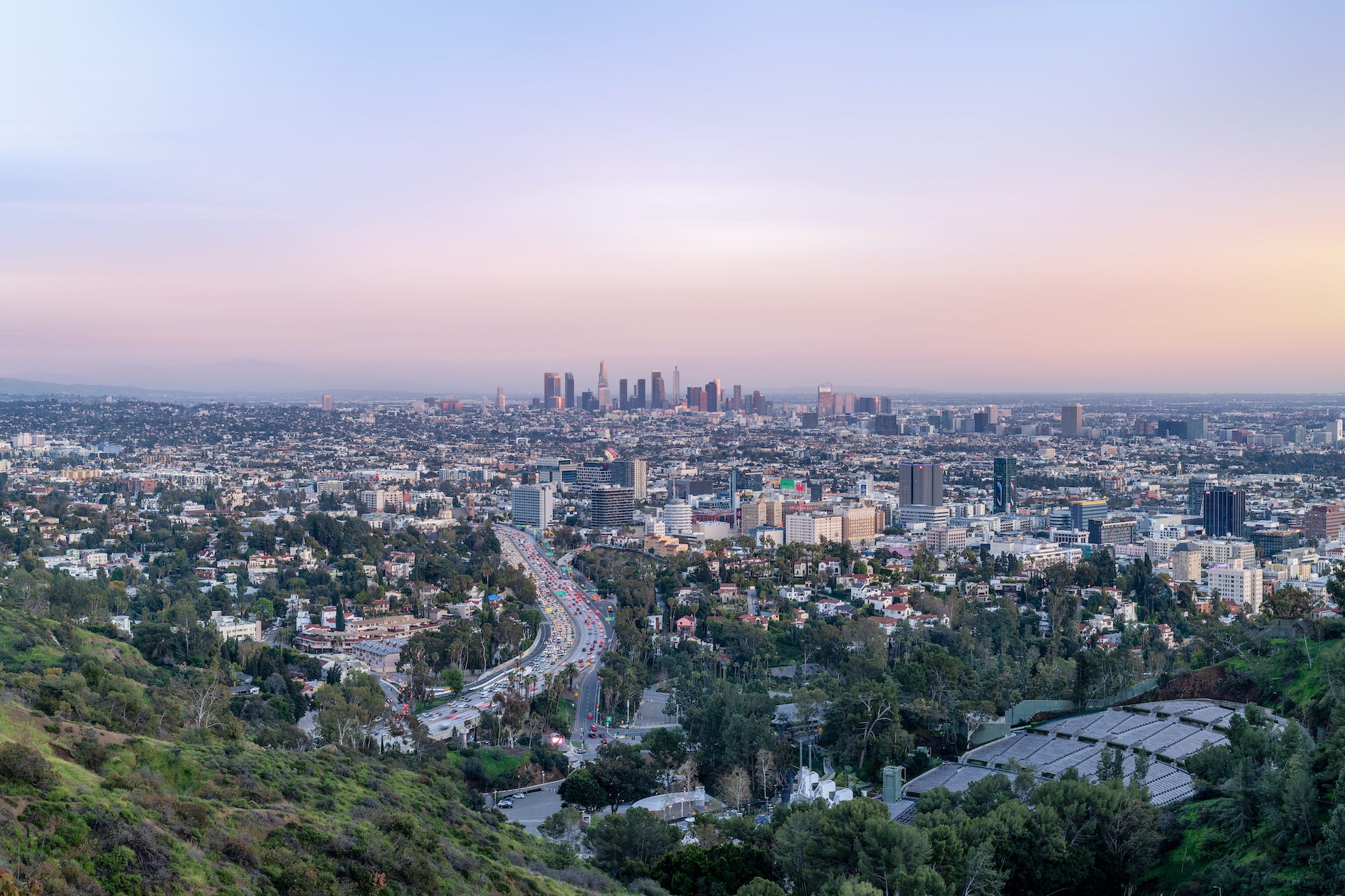 Überblick über Los Angeles, Kalifornien.